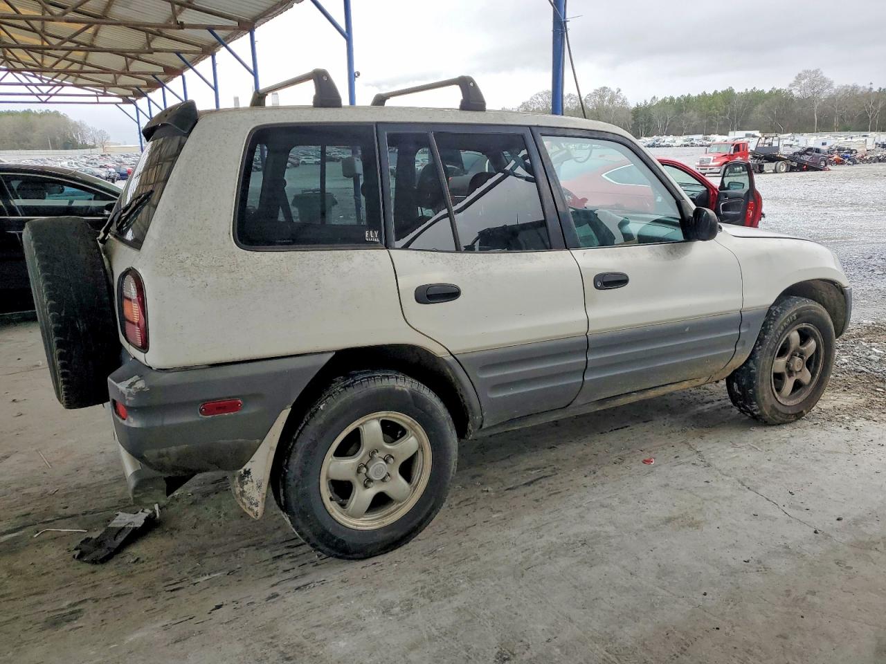 1998 Toyota Rav4 Base White vin: JT3GP10VXW7034172