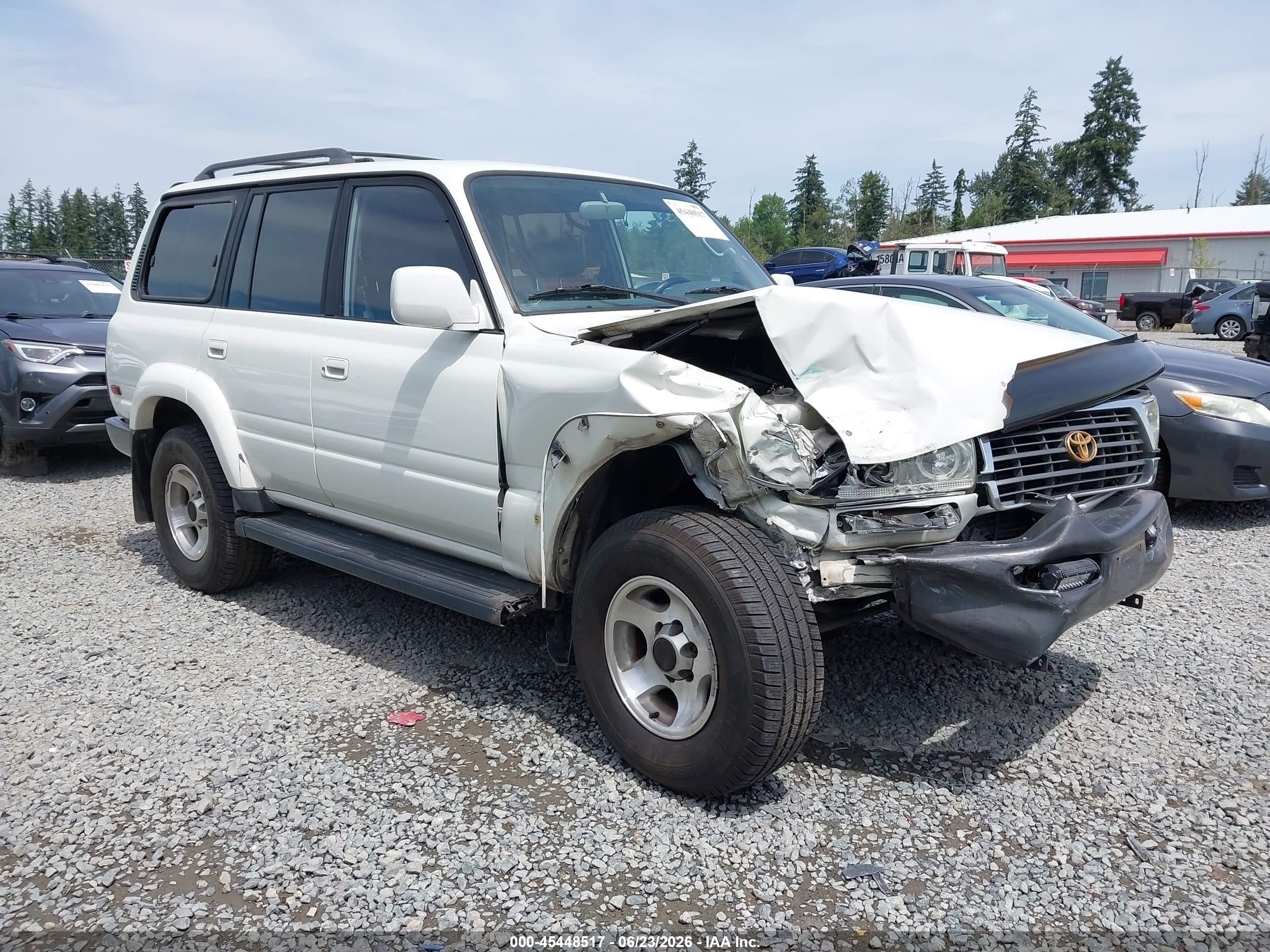 1996 Toyota Land Cruiser Hj85 Белый vin: JT3HJ85J0T0132054