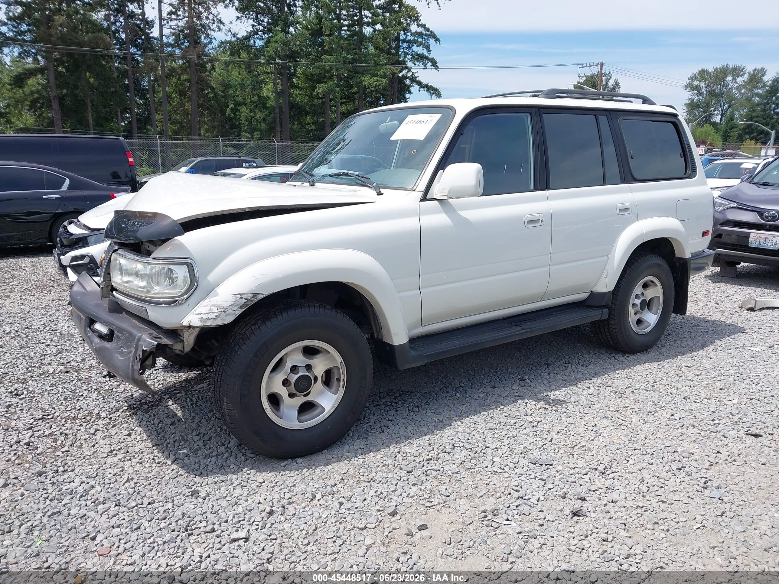 1996 Toyota Land Cruiser Hj85 White vin: JT3HJ85J0T0132054