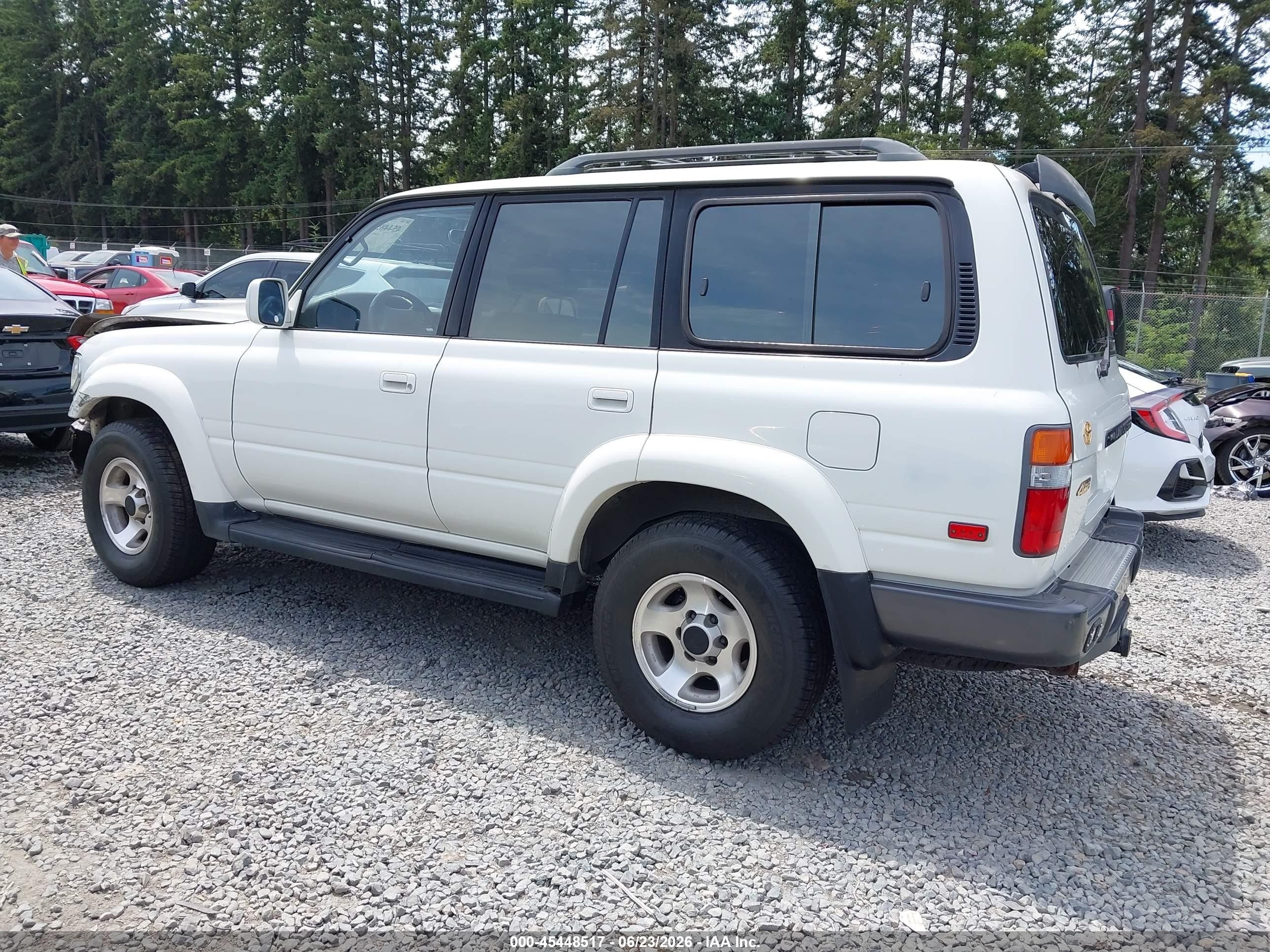 1996 Toyota Land Cruiser Hj85 White vin: JT3HJ85J0T0132054