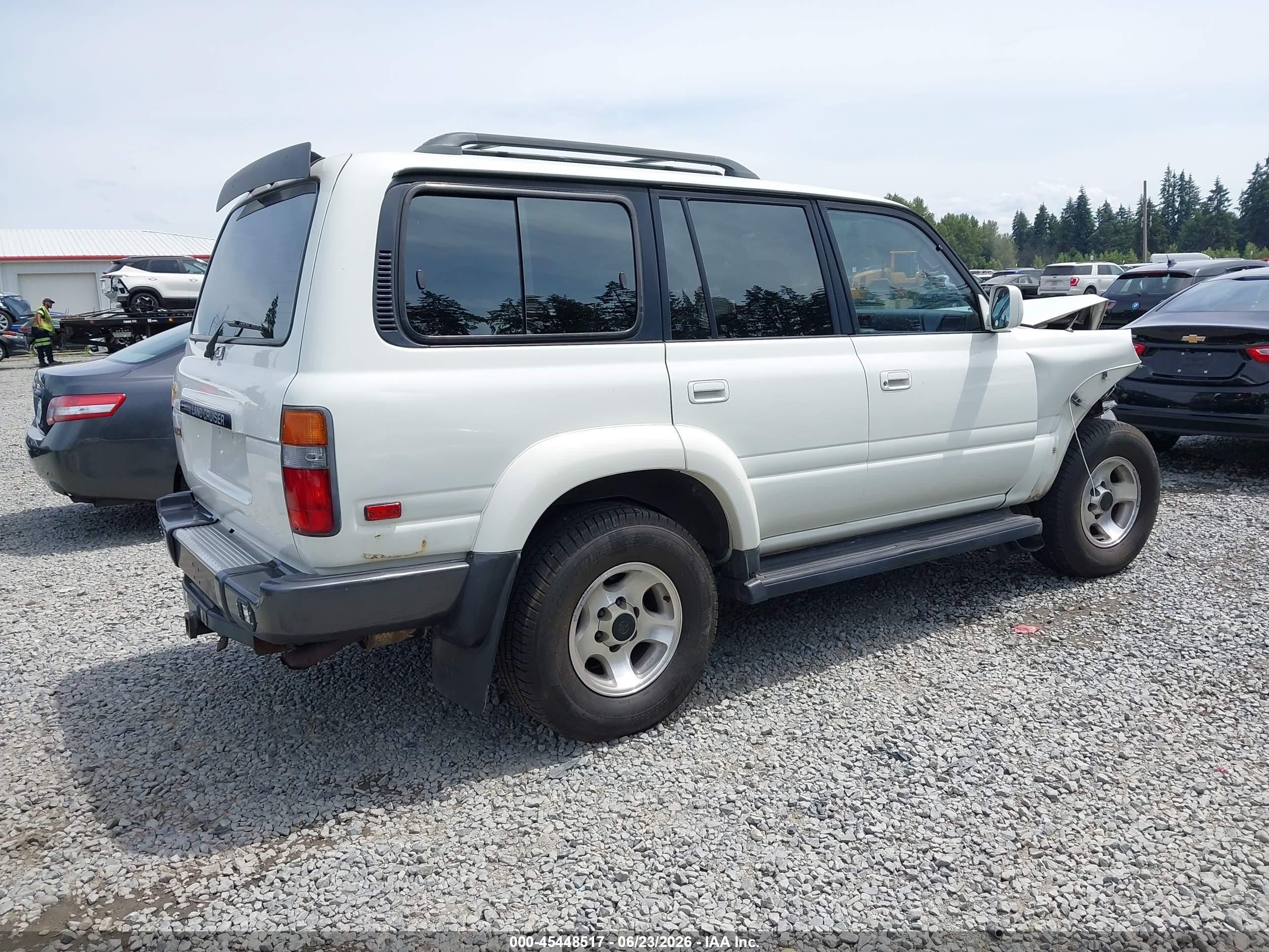 1996 Toyota Land Cruiser Hj85 White vin: JT3HJ85J0T0132054