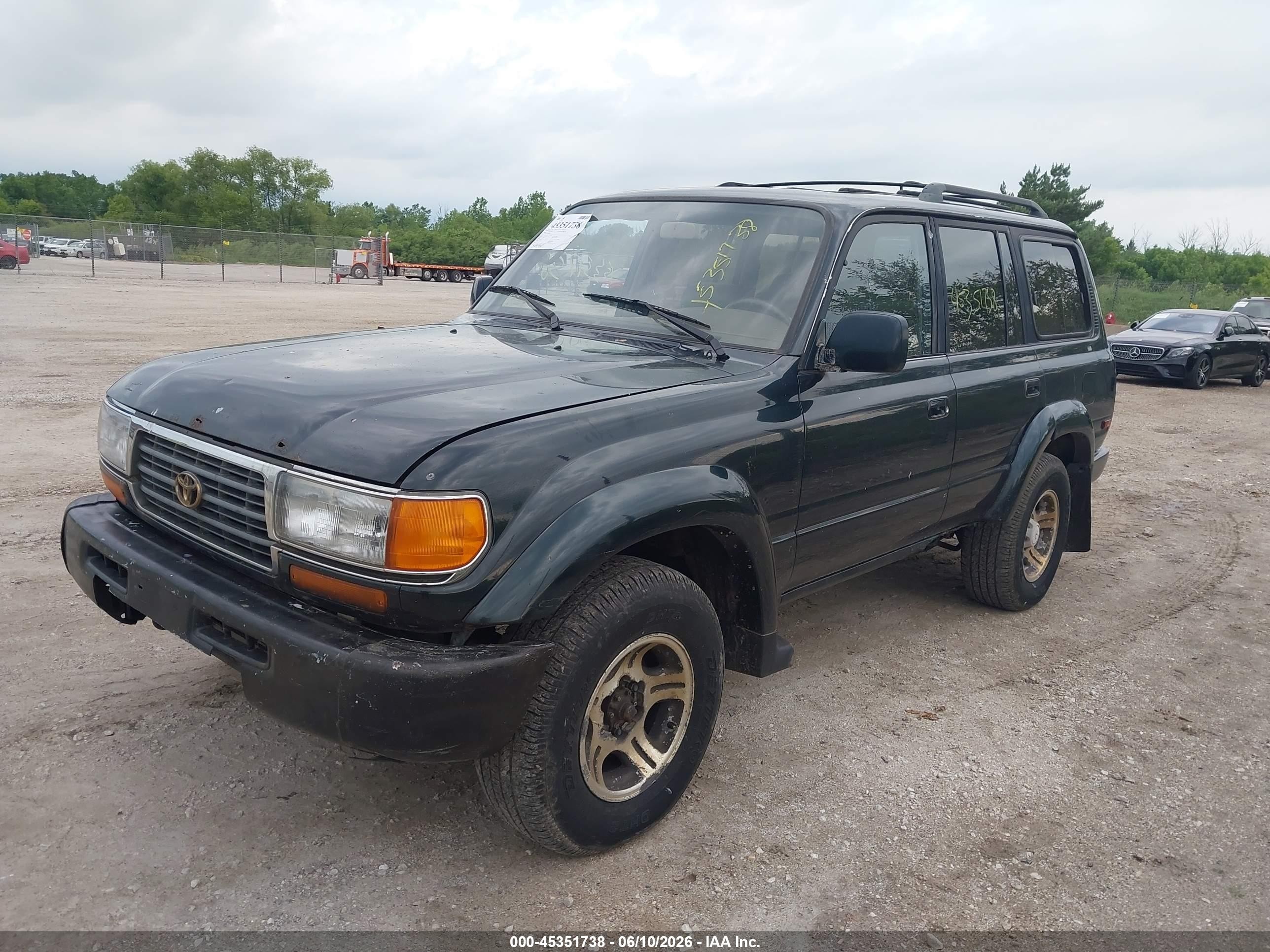 1996 Toyota Land Cruiser Hj85 Black vin: JT3HJ85J0T0143880