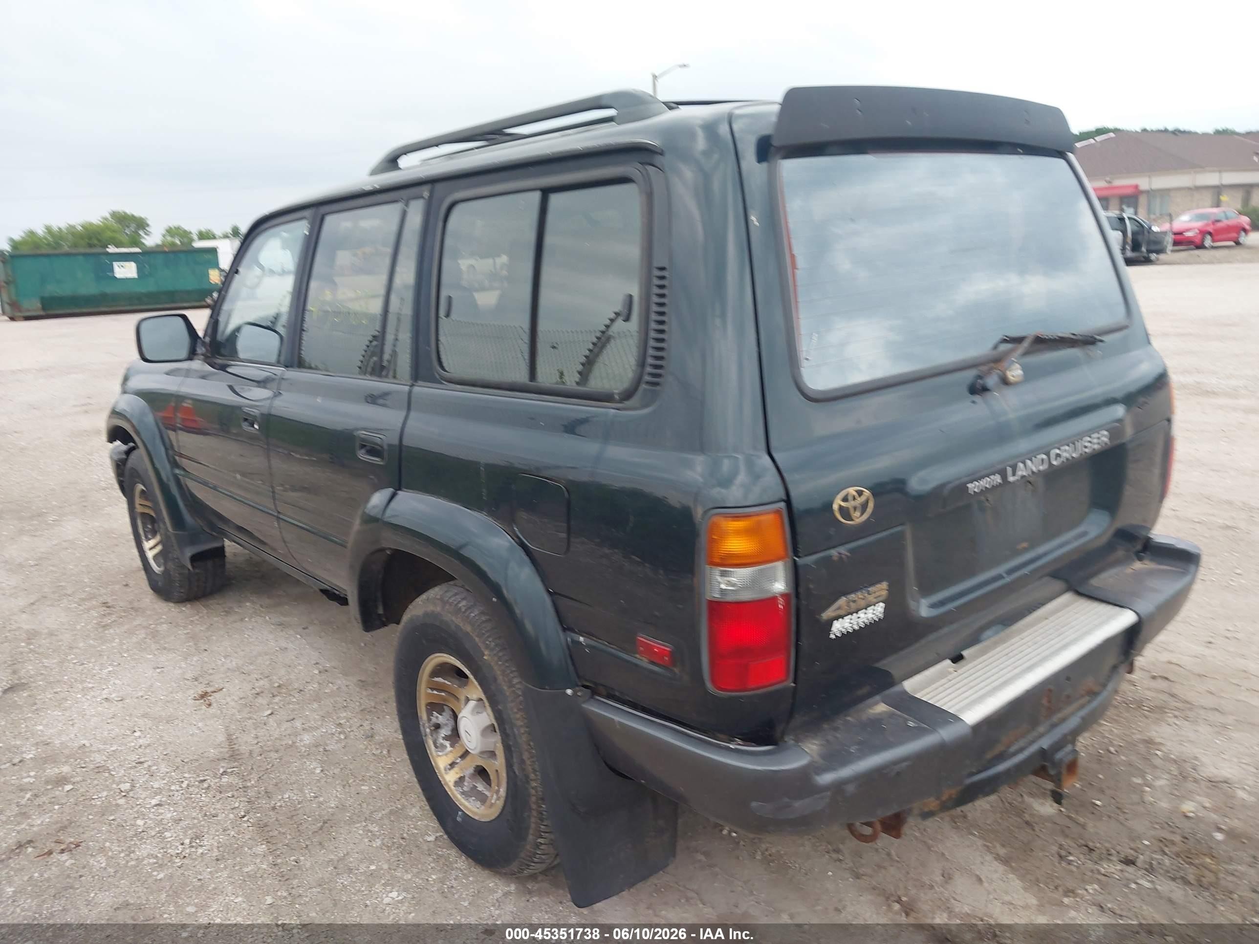 1996 Toyota Land Cruiser Hj85 Black vin: JT3HJ85J0T0143880
