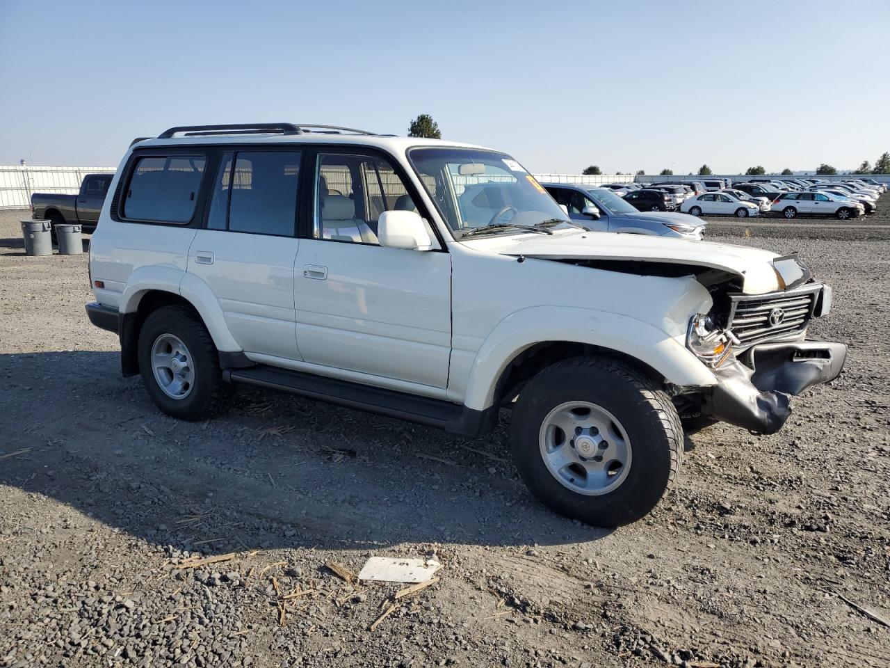1996 Toyota Land Cruiser Hj85 White vin: JT3HJ85J4T0131814