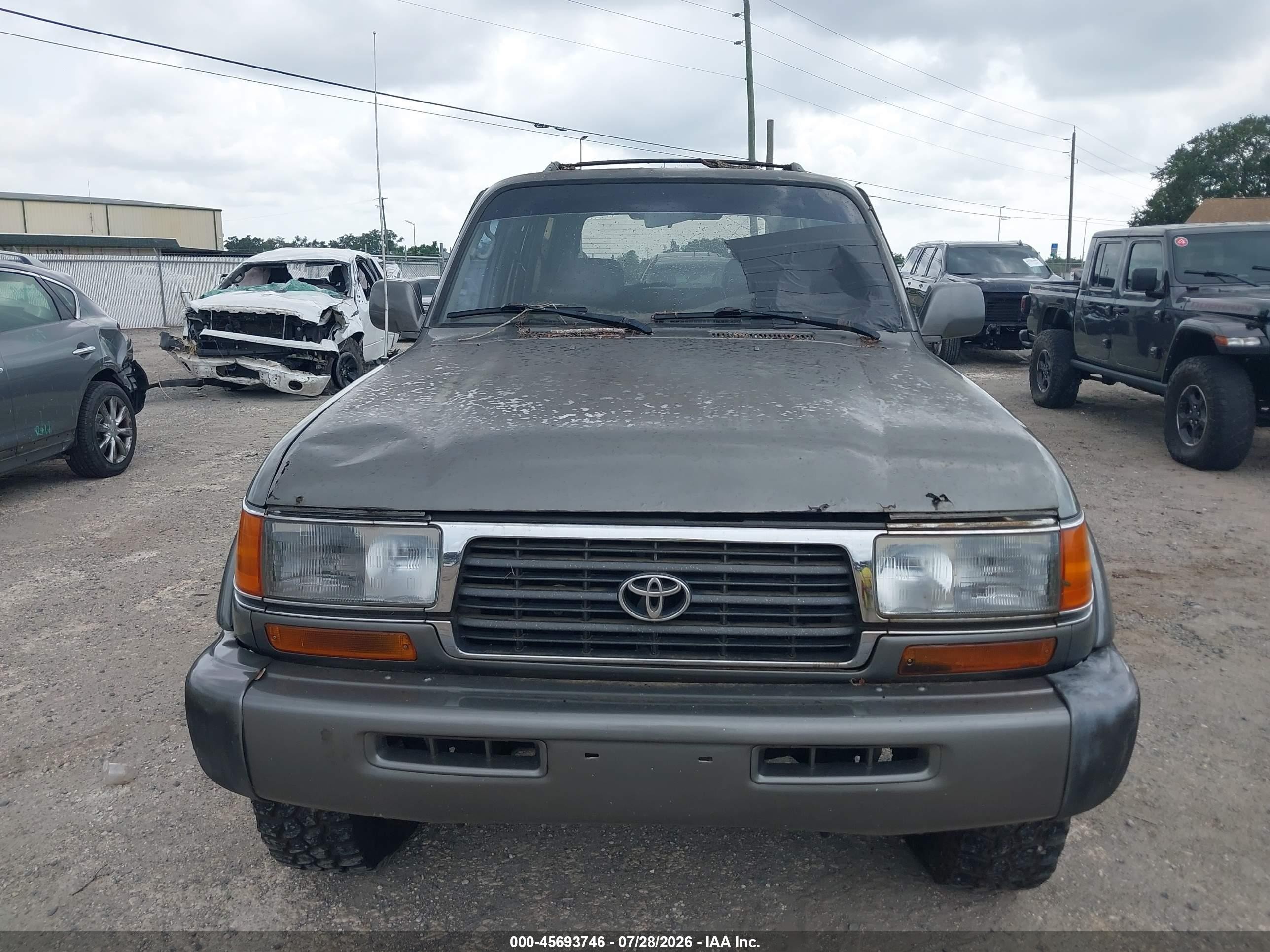 1996 Toyota Land Cruiser Hj85 Gray vin: JT3HJ85J5T0117775