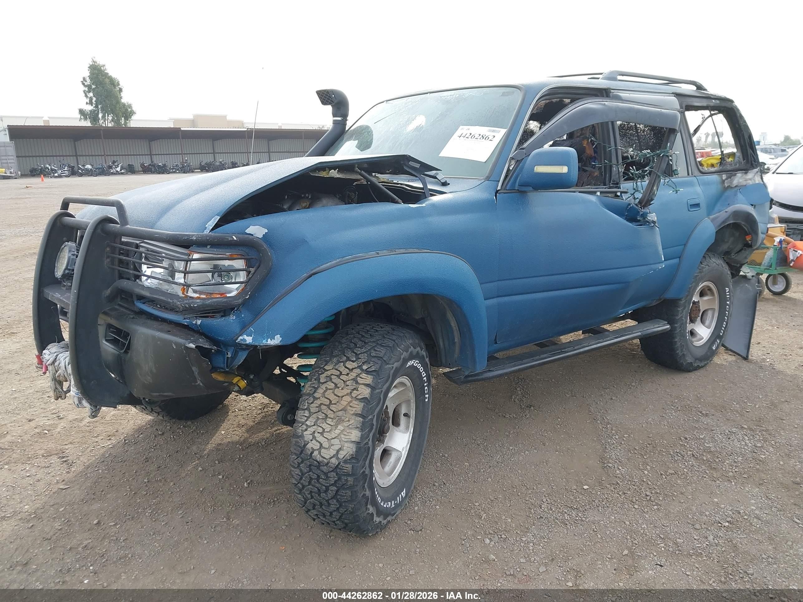 1996 Toyota Land Cruiser Hj85 Blue vin: JT3HJ85J6T0123066
