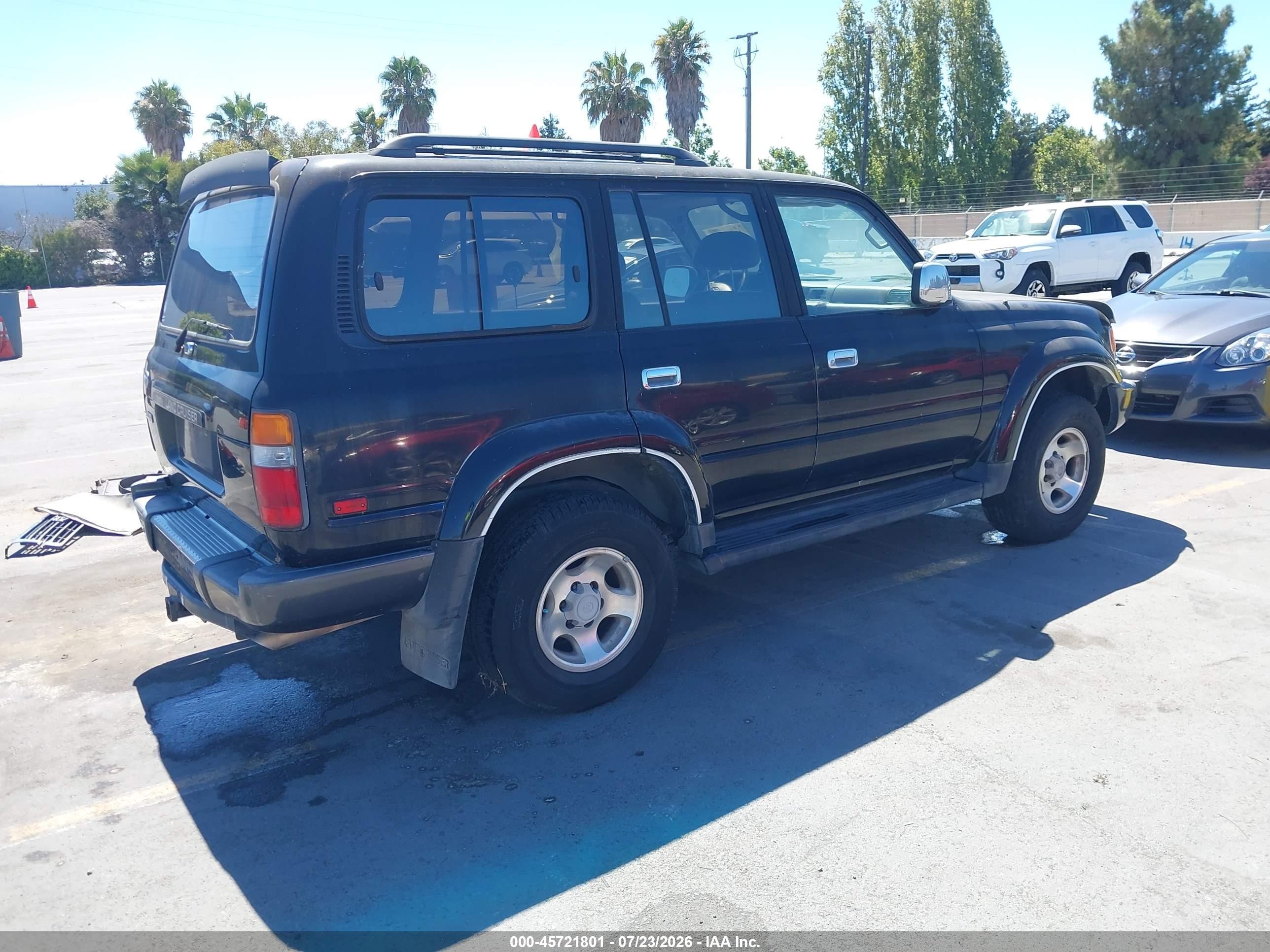 1996 Toyota Land Cruiser Hj85 Черный vin: JT3HJ85J8T0125661