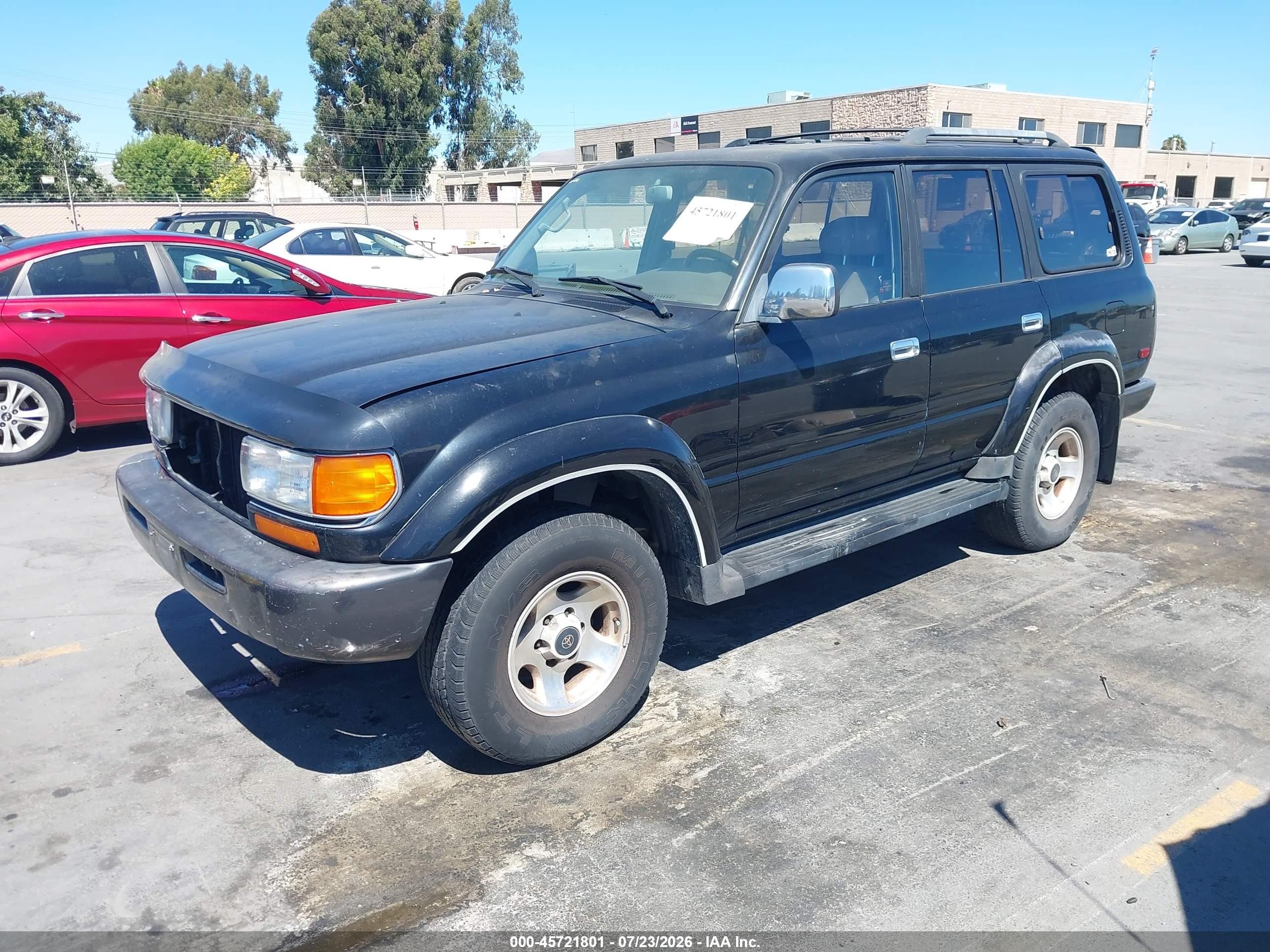 1996 Toyota Land Cruiser Hj85 Черный vin: JT3HJ85J8T0125661