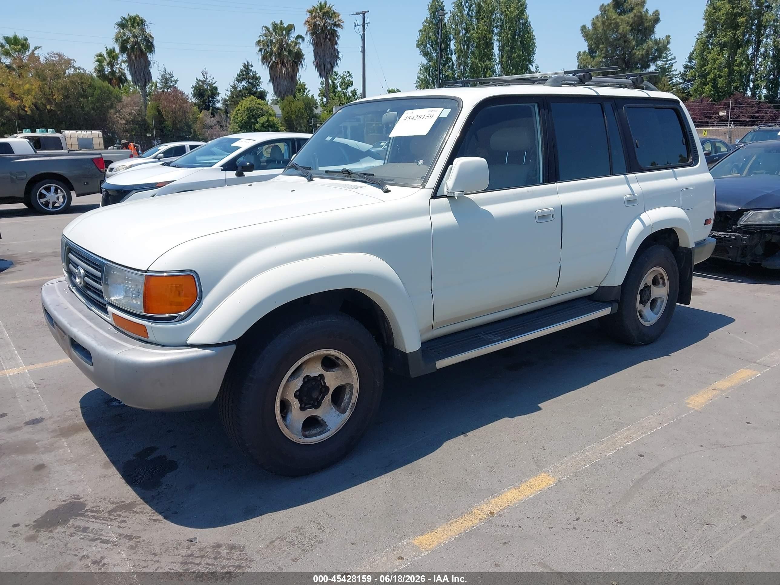 1996 Toyota Land Cruiser Hj85 White vin: JT3HJ85JXT0124334