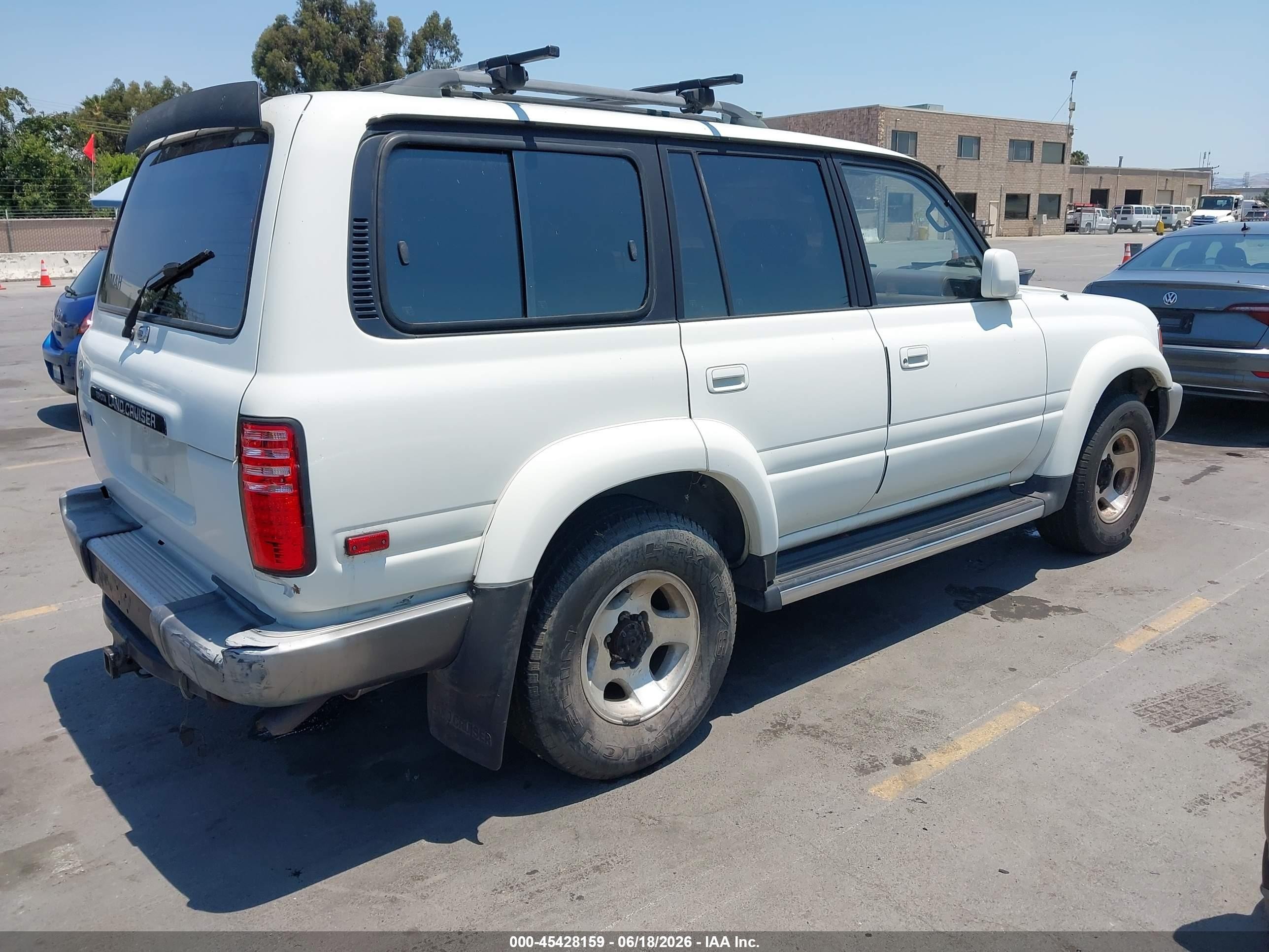 1996 Toyota Land Cruiser Hj85 White vin: JT3HJ85JXT0124334