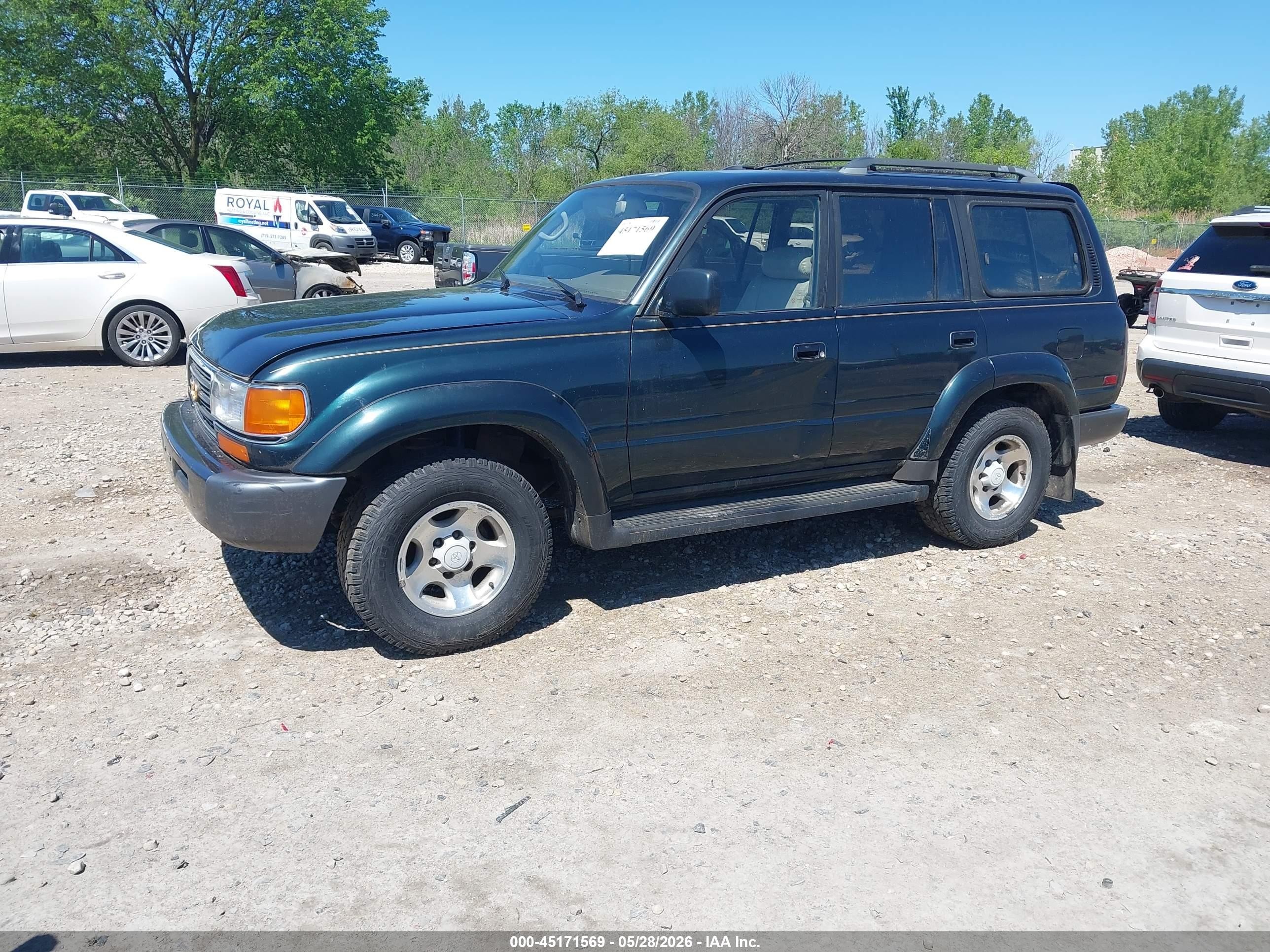 1997 Toyota Land Cruiser   Green vin: JT3HJ85JXV0179689