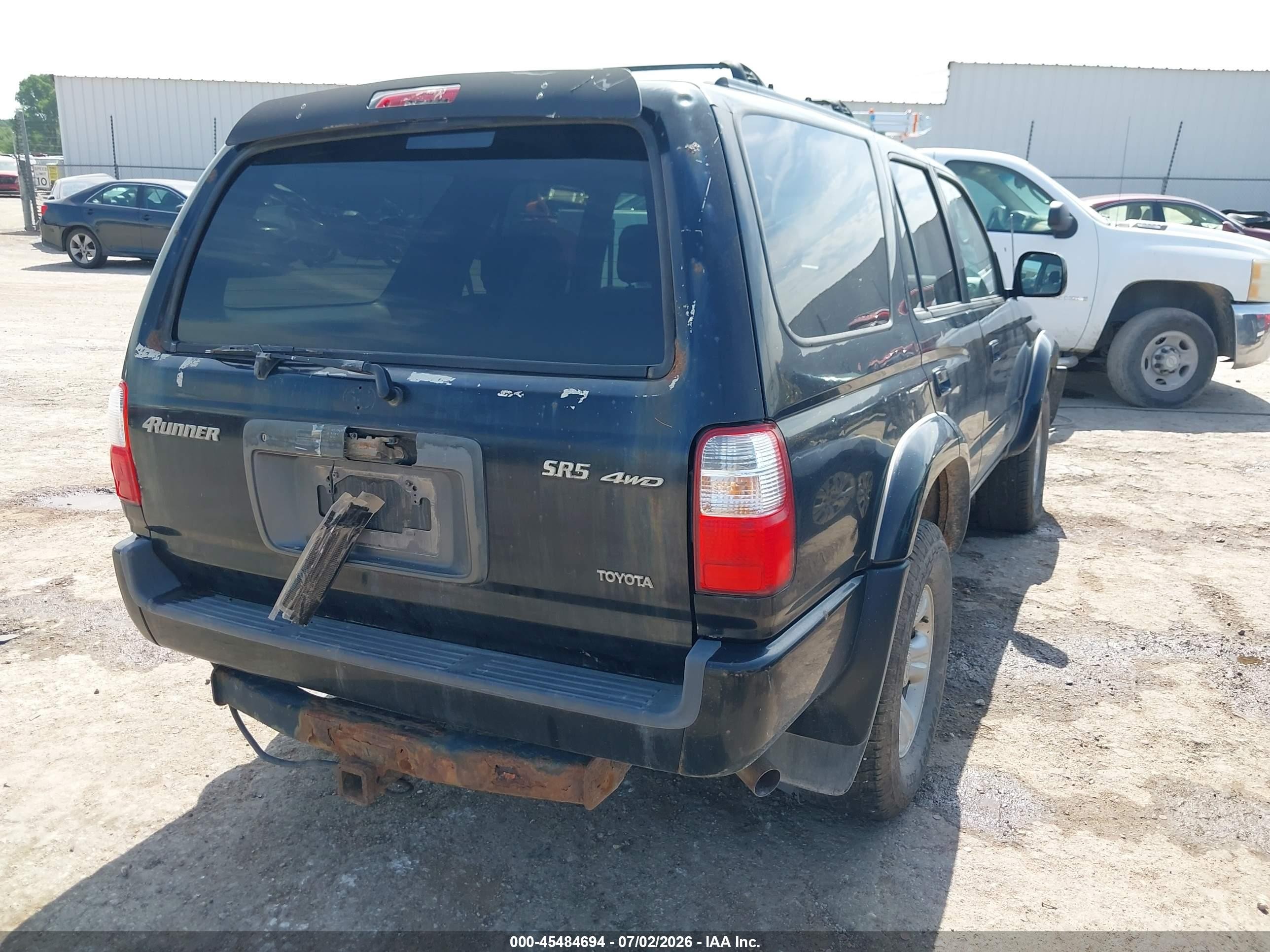 2001 Toyota 4runner Sr5 V6 Black vin: JT3HN86R010332230
