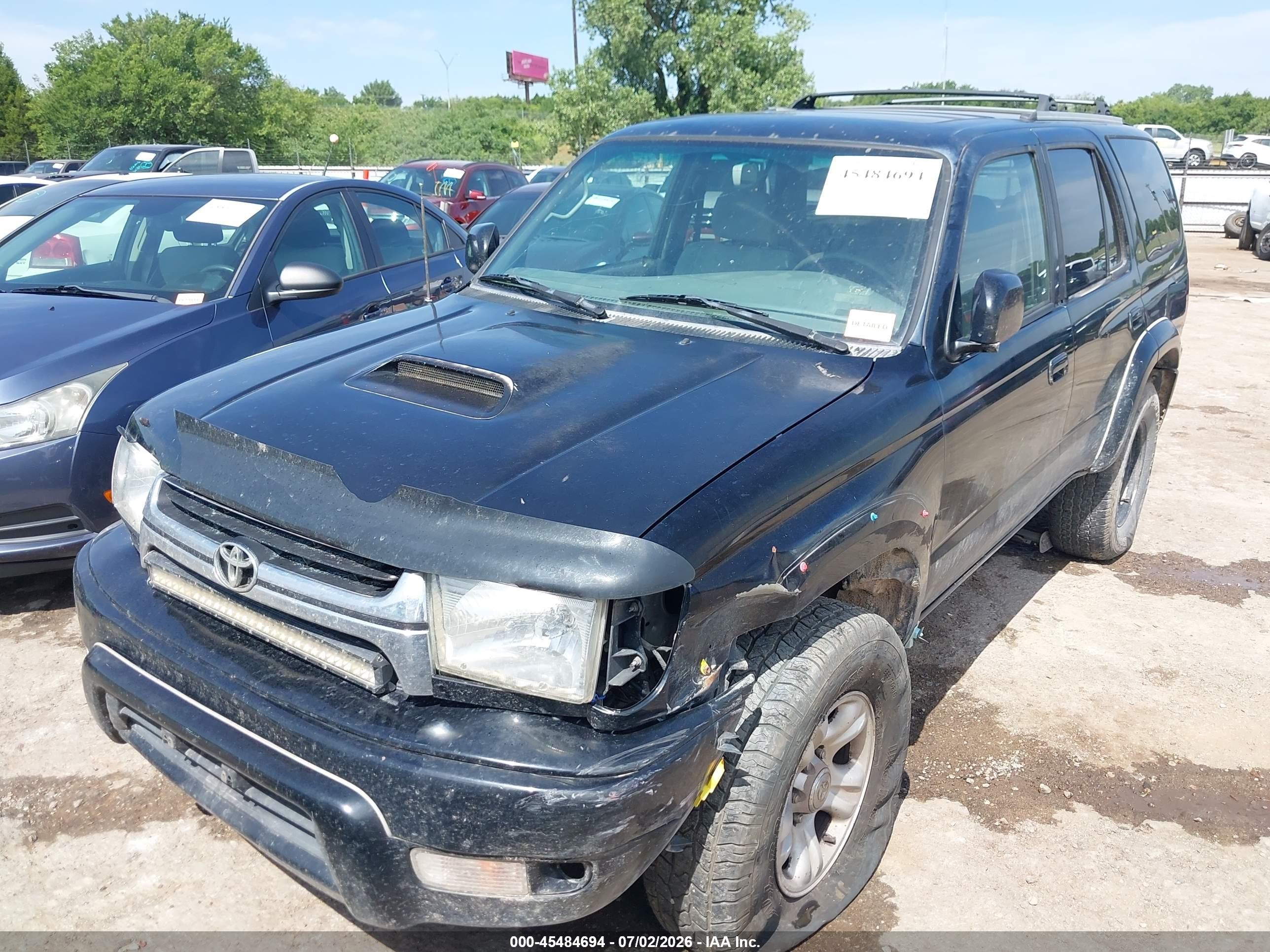 2001 Toyota 4runner Sr5 V6 Black vin: JT3HN86R010332230