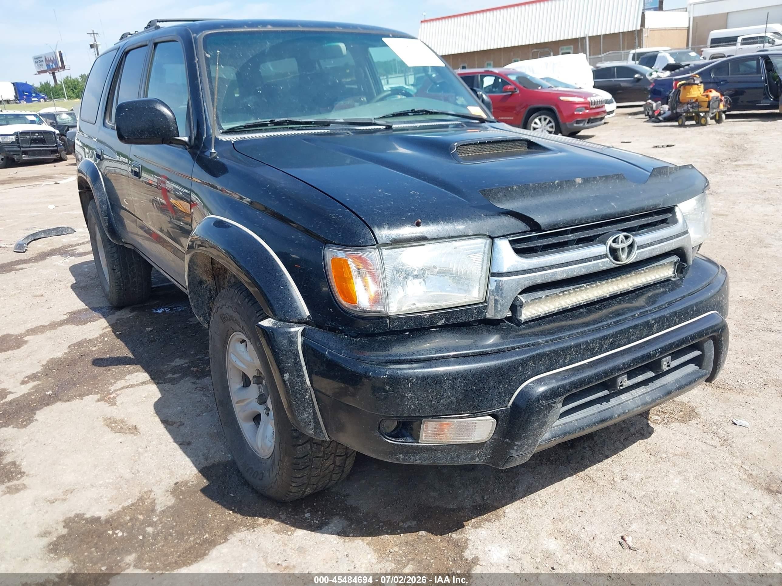 2001 Toyota 4runner Sr5 V6 Black vin: JT3HN86R010332230