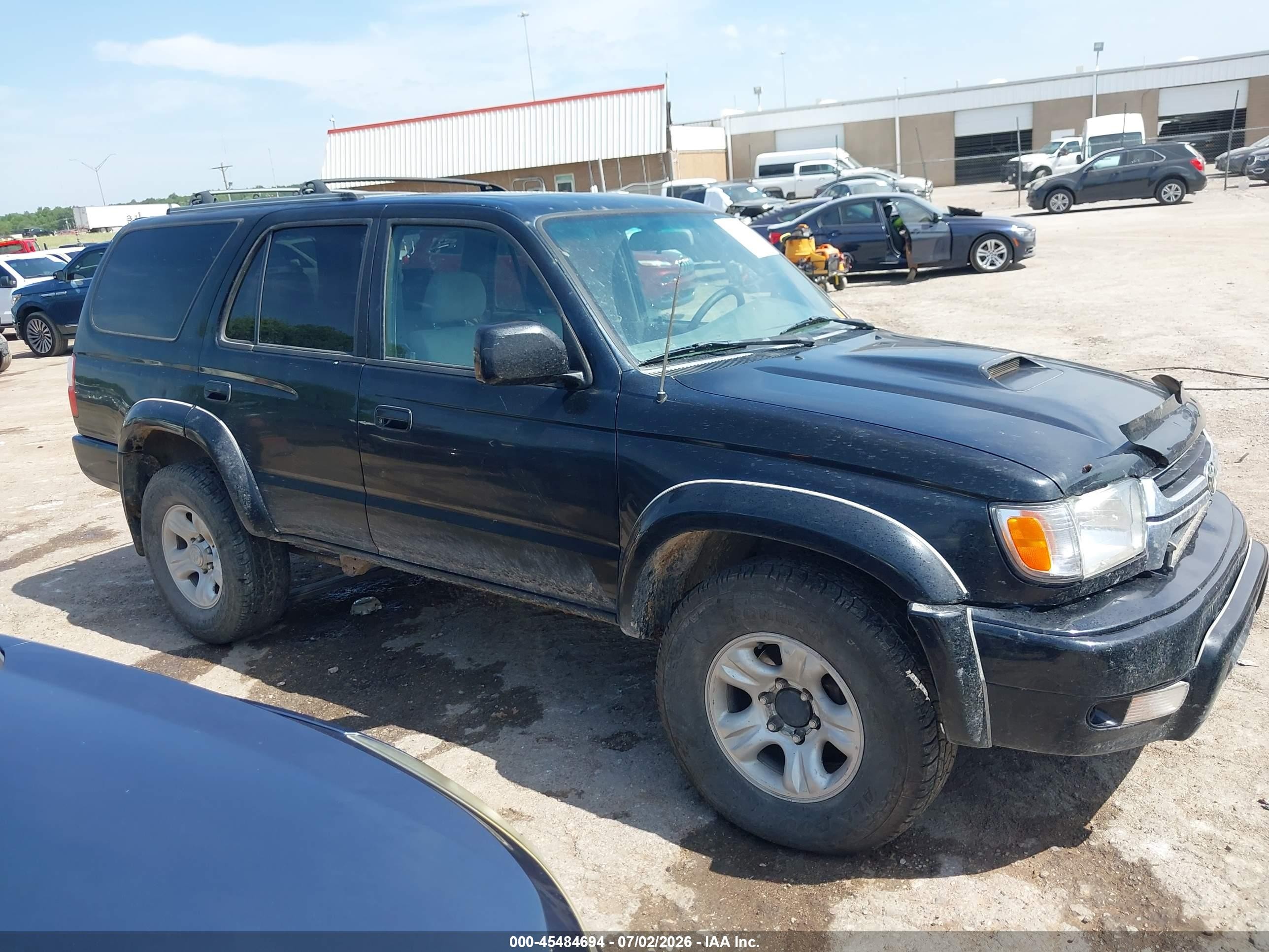2001 Toyota 4runner Sr5 V6 Black vin: JT3HN86R010332230