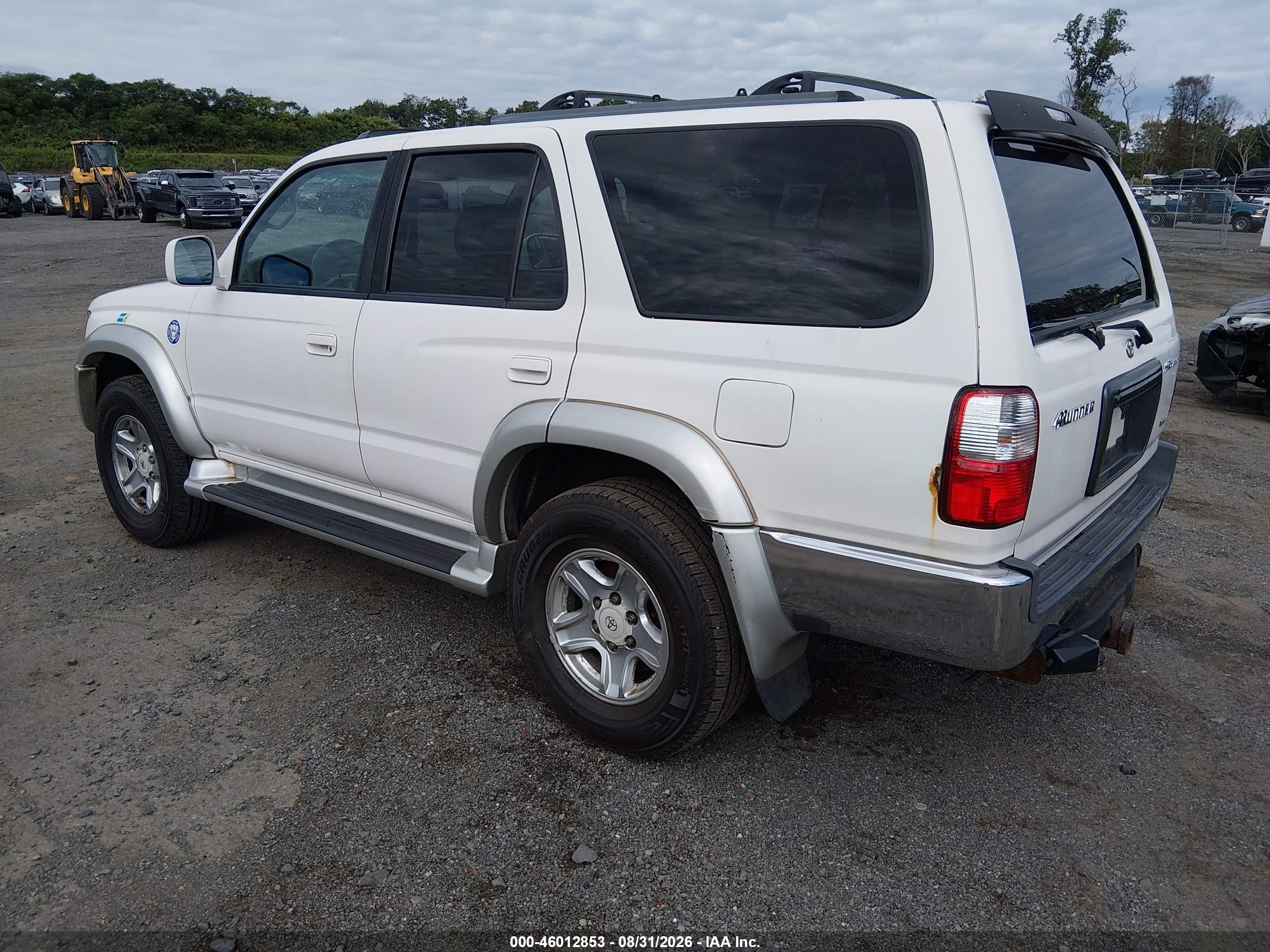2001 Toyota 4runner Sr5 V6 White vin: JT3HN86R010333927