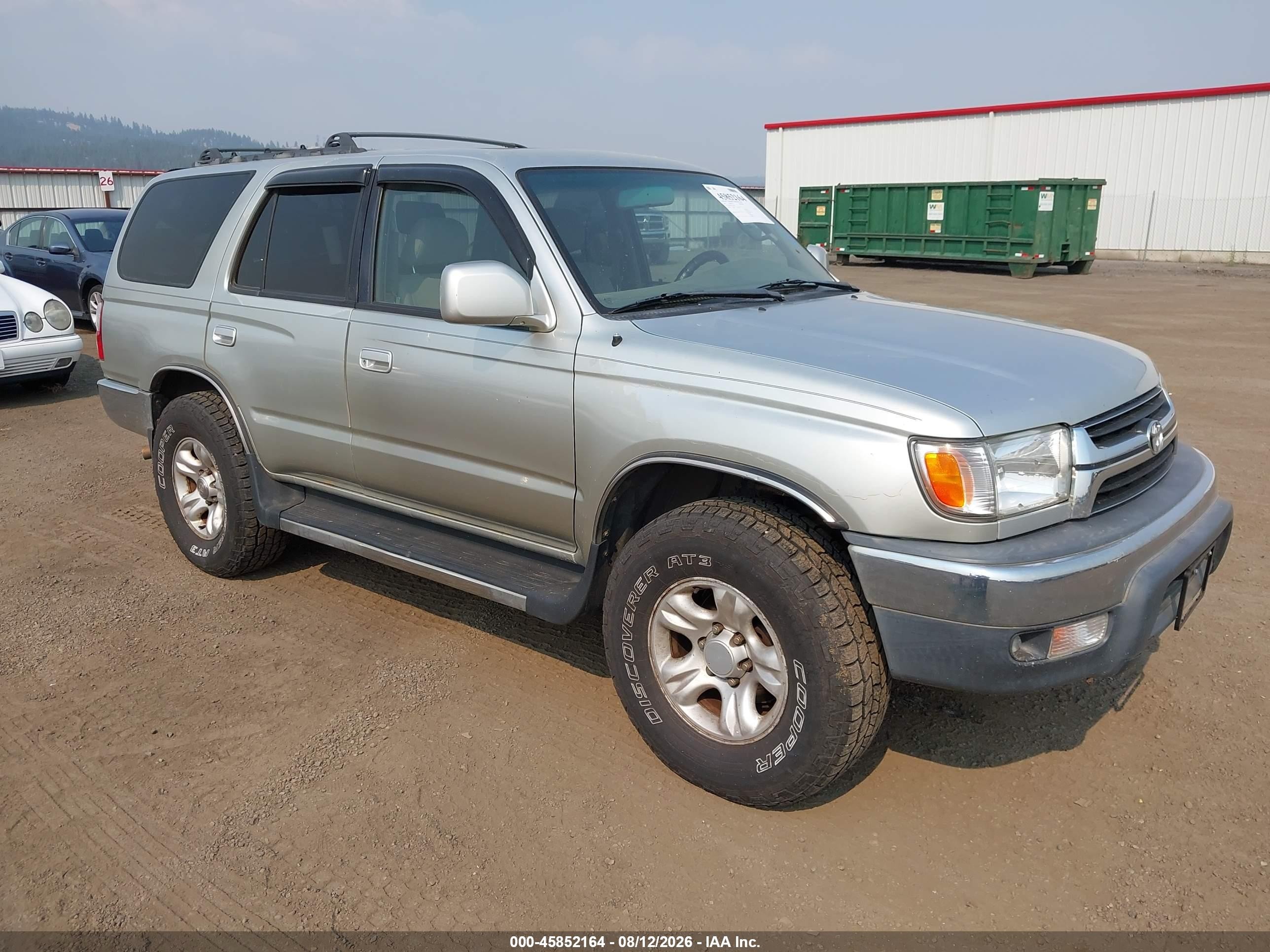2001 Toyota 4runner Sr5 V6 Silver vin: JT3HN86R010336309