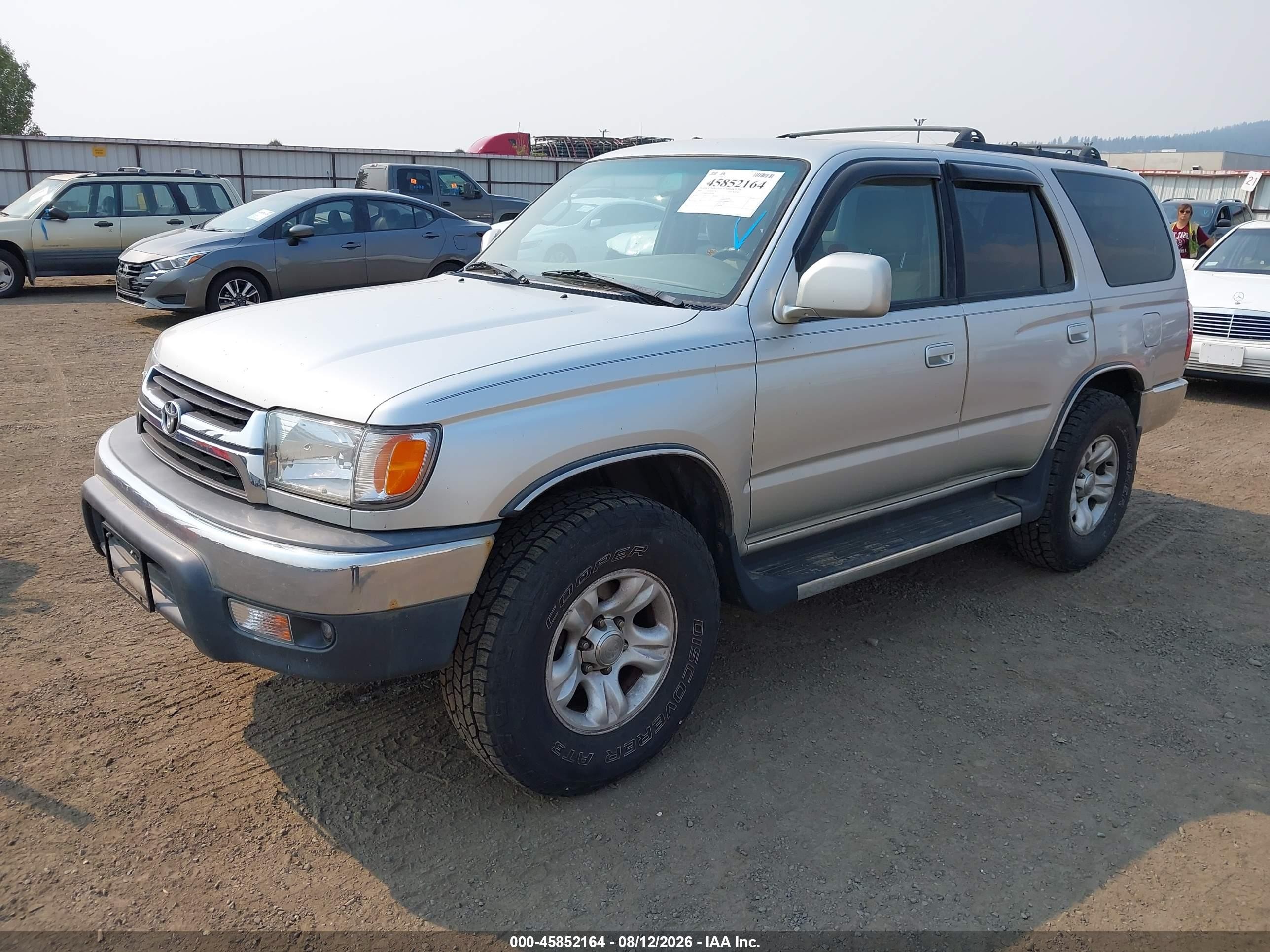 2001 Toyota 4runner Sr5 V6 Silver vin: JT3HN86R010336309