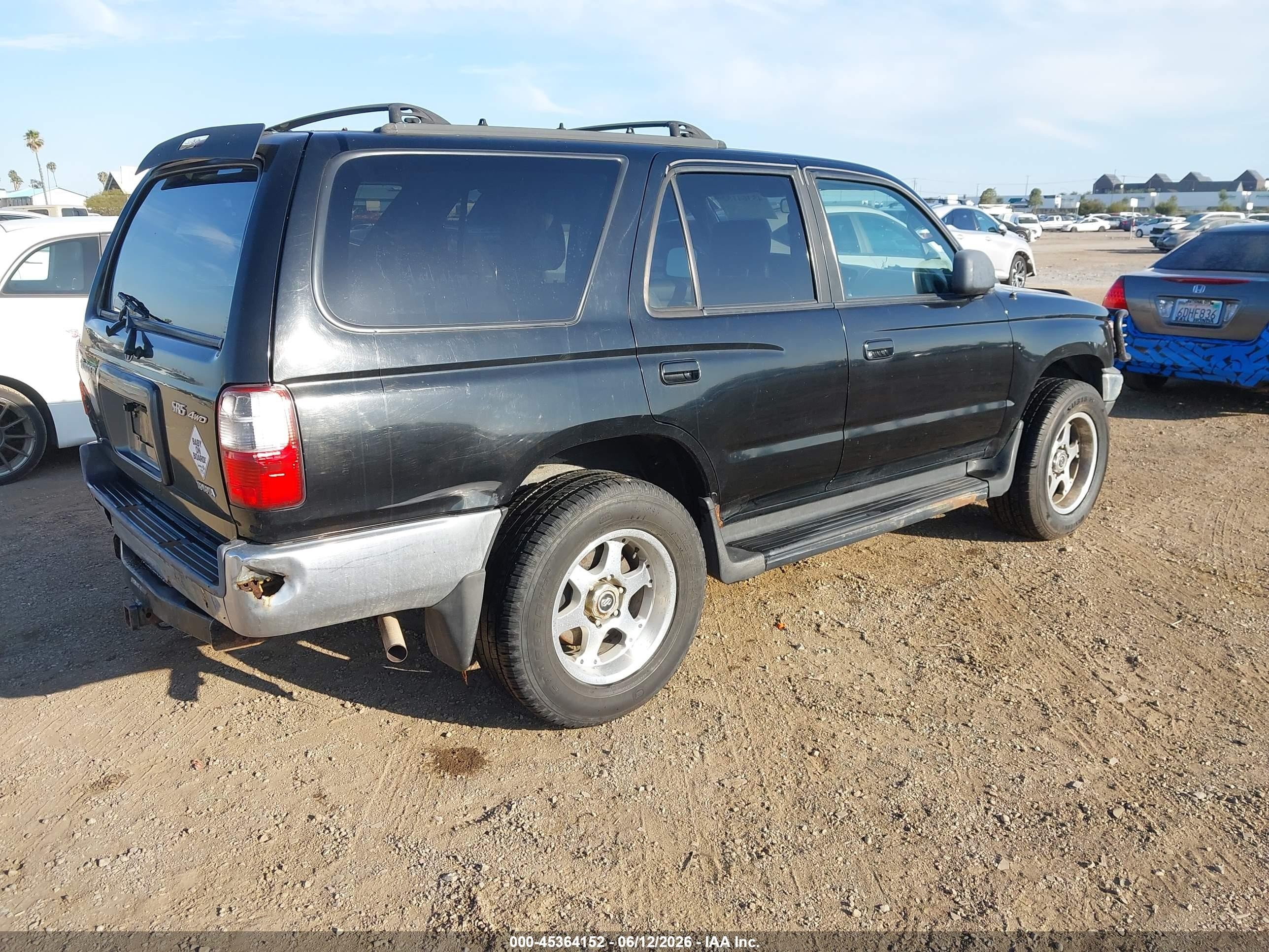 2001 Toyota 4runner Sr5 V6 Black vin: JT3HN86R010351649