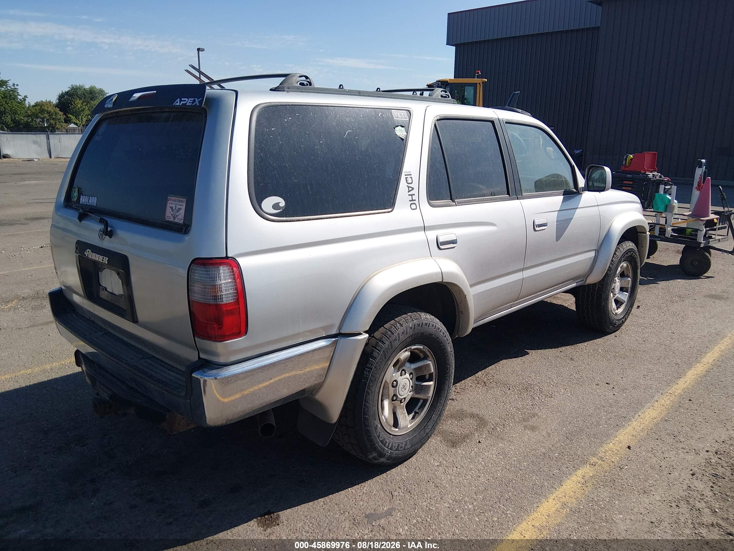 2001 Toyota 4runner Sr5 V6 Gray vin: JT3HN86R010352803