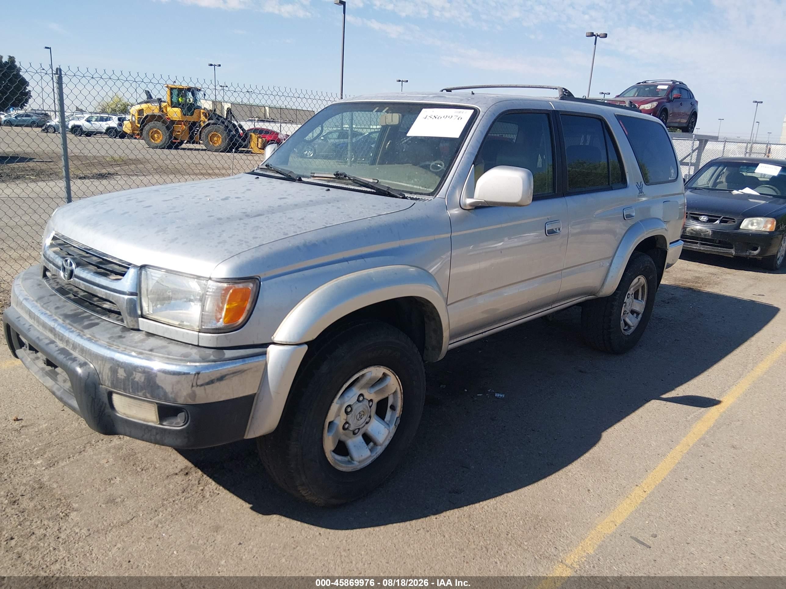 2001 Toyota 4runner Sr5 V6 Gray vin: JT3HN86R010352803
