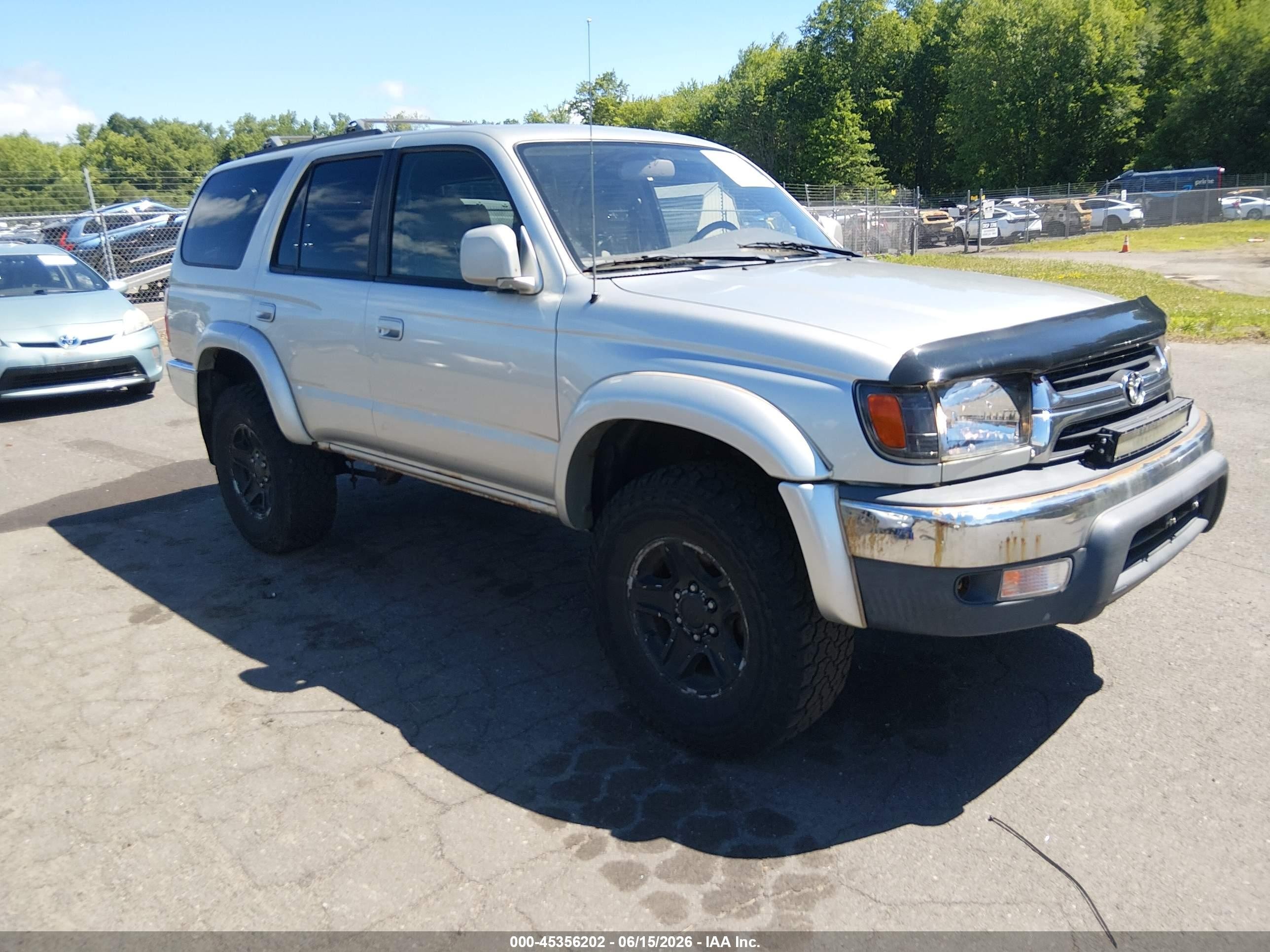 2001 Toyota 4runner Sr5 V6 Silver vin: JT3HN86R019053856
