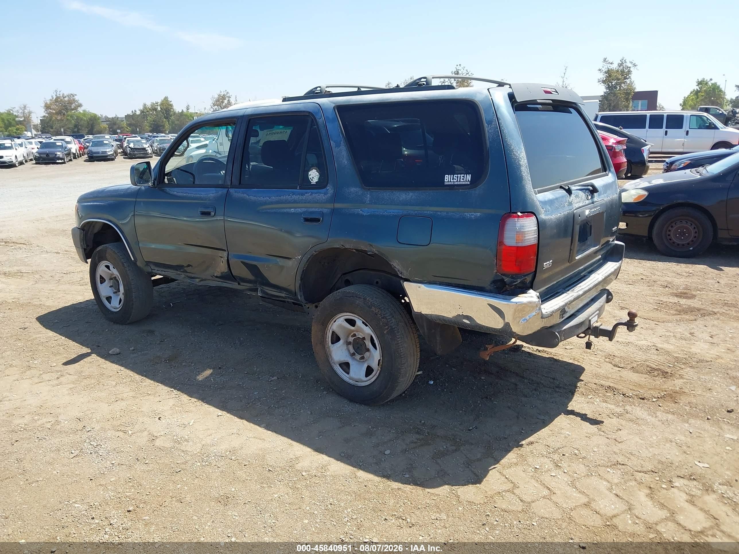 1996 Toyota 4runner Sr5 Green vin: JT3HN86R0T0050382