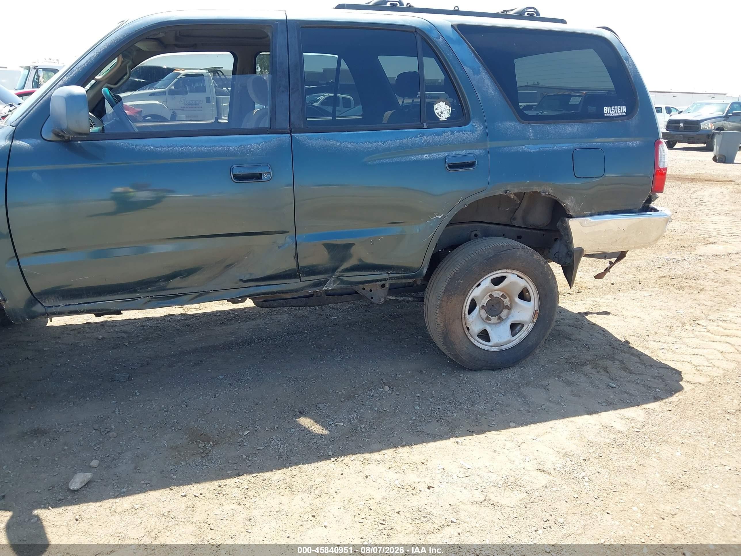 1996 Toyota 4runner Sr5 Green vin: JT3HN86R0T0050382