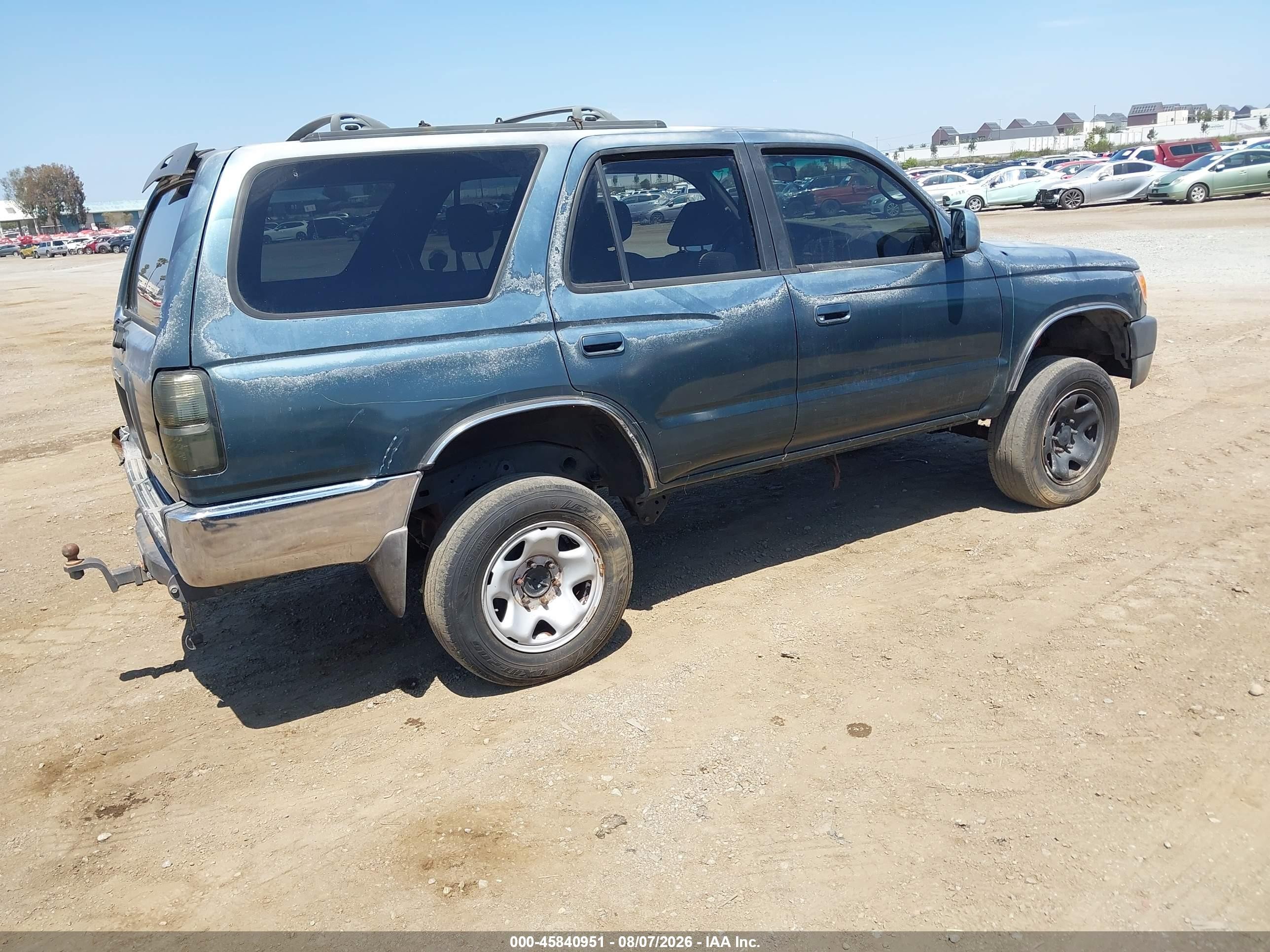 1996 Toyota 4runner Sr5 Green vin: JT3HN86R0T0050382