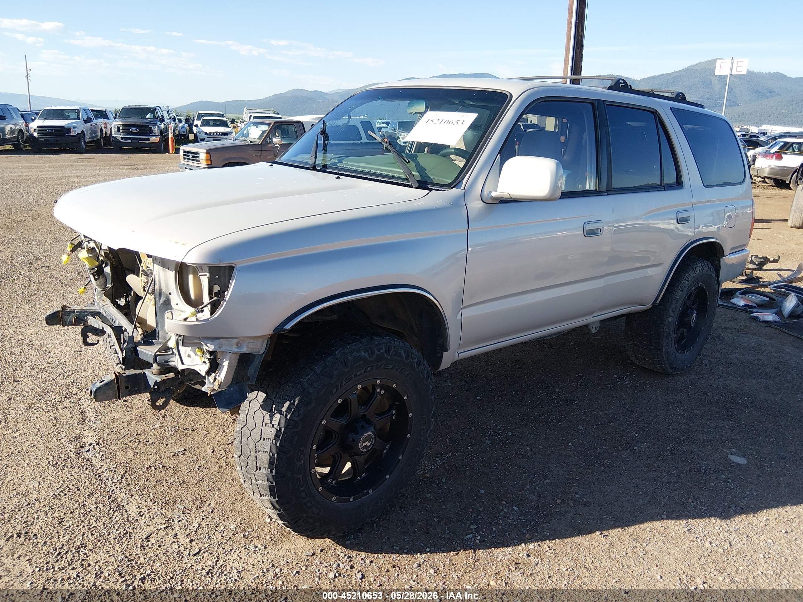 1997 Toyota 4runner Sr5 V6 Silver vin: JT3HN86R0V0084616