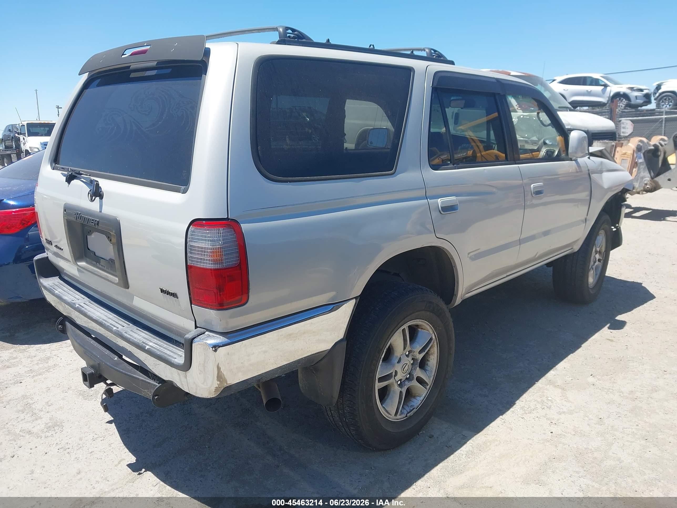 1997 Toyota 4runner Sr5 V6 Silver vin: JT3HN86R0V0107621