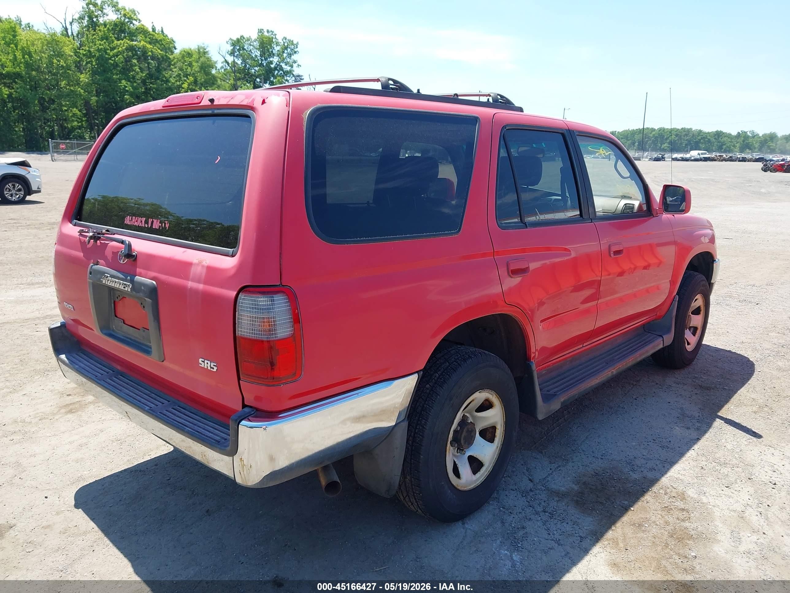 1998 Toyota 4runner Sr5 V6 Red vin: JT3HN86R0W0169733