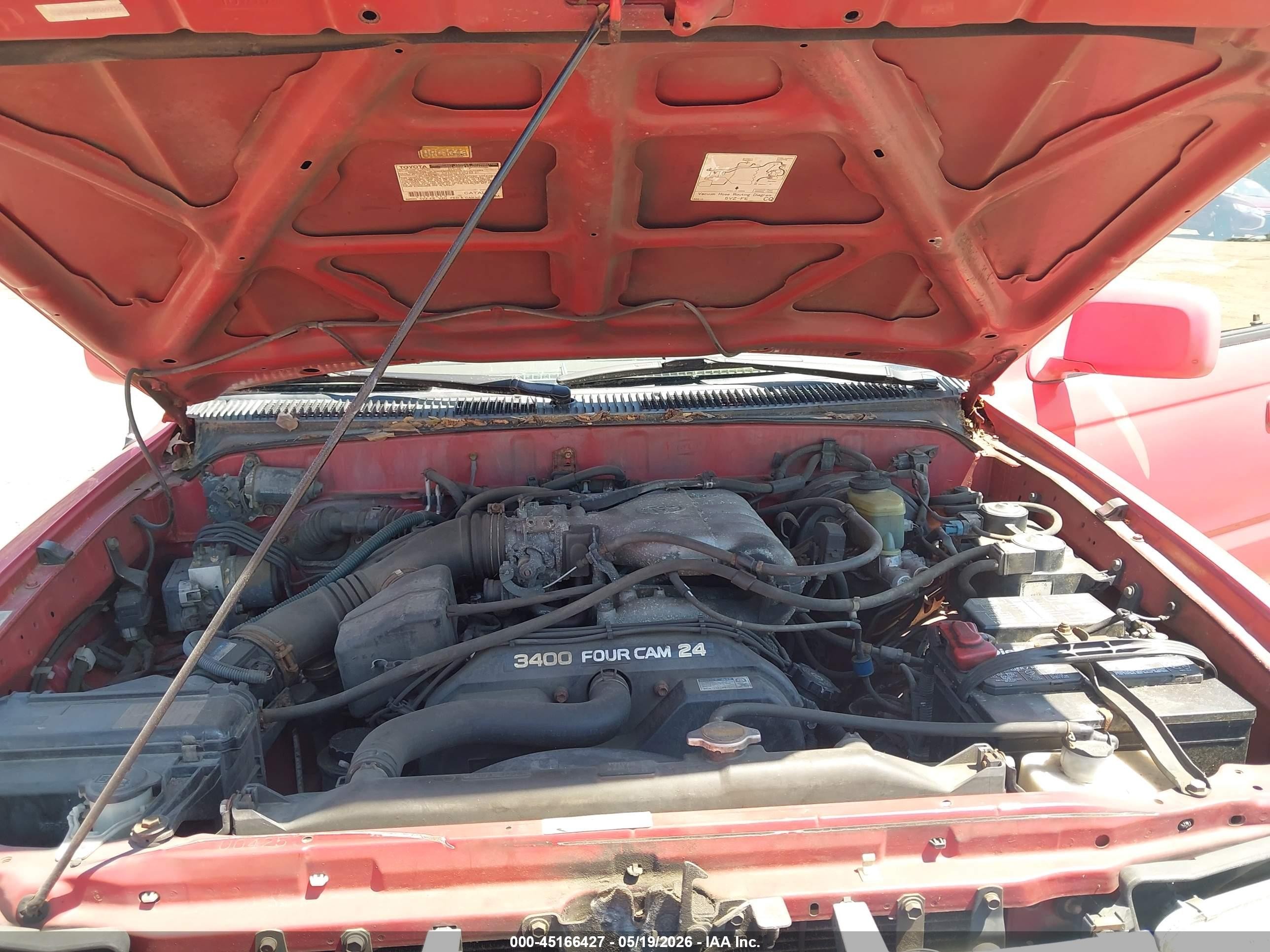 1998 Toyota 4runner Sr5 V6 Red vin: JT3HN86R0W0169733