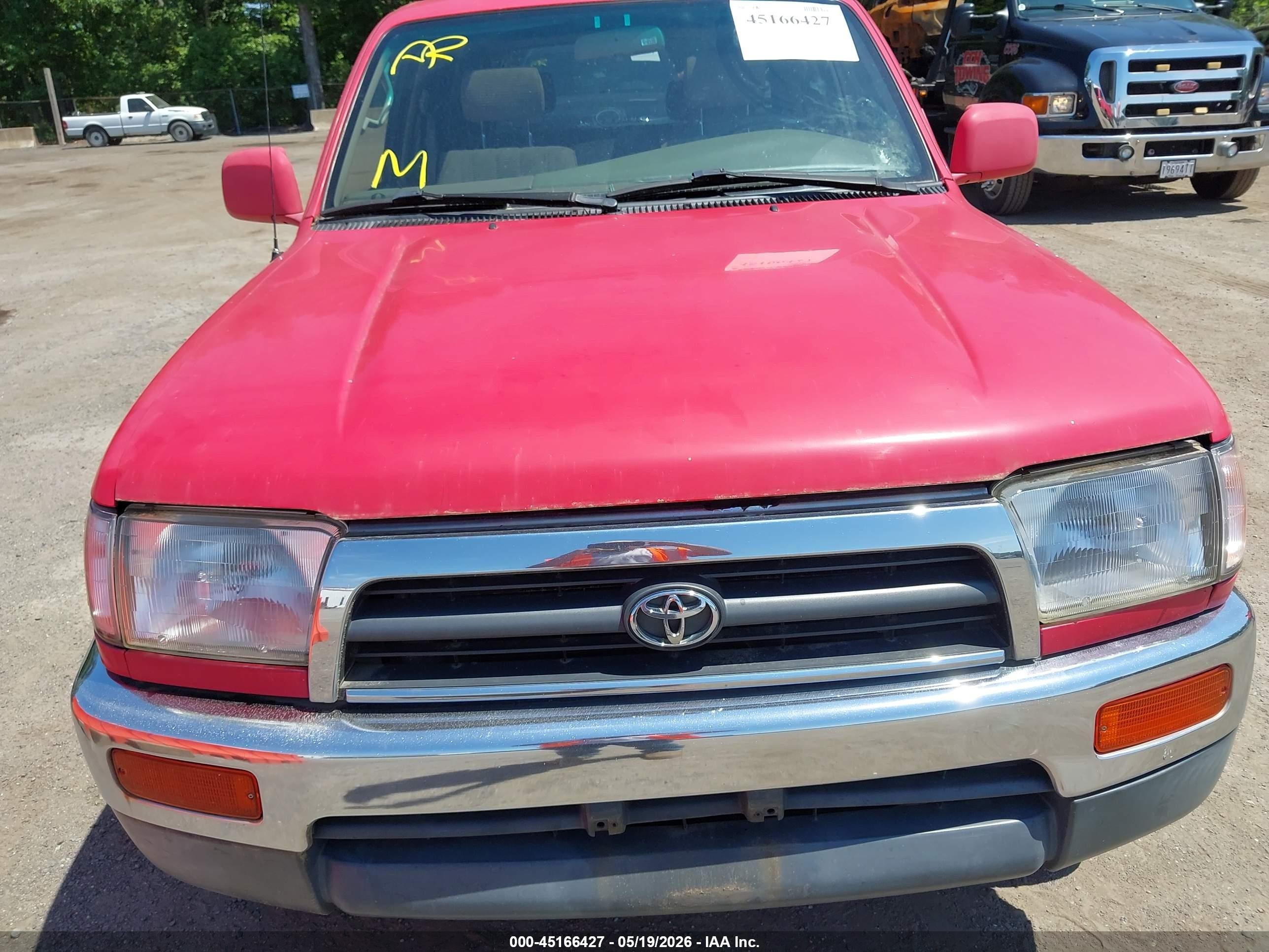 1998 Toyota 4runner Sr5 V6 Red vin: JT3HN86R0W0169733