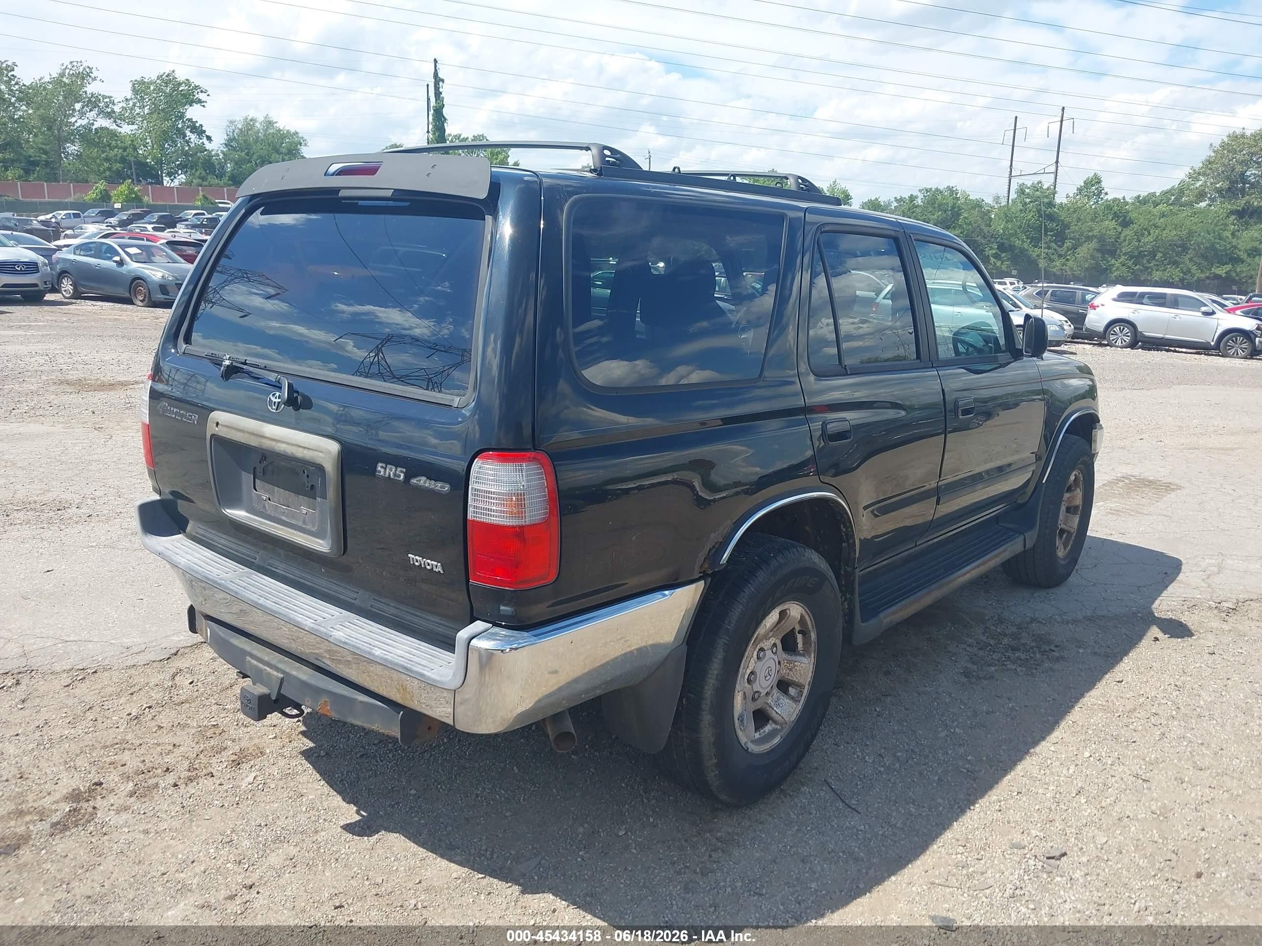 2000 Toyota 4runner Sr5 V6 Black vin: JT3HN86R0Y0296596