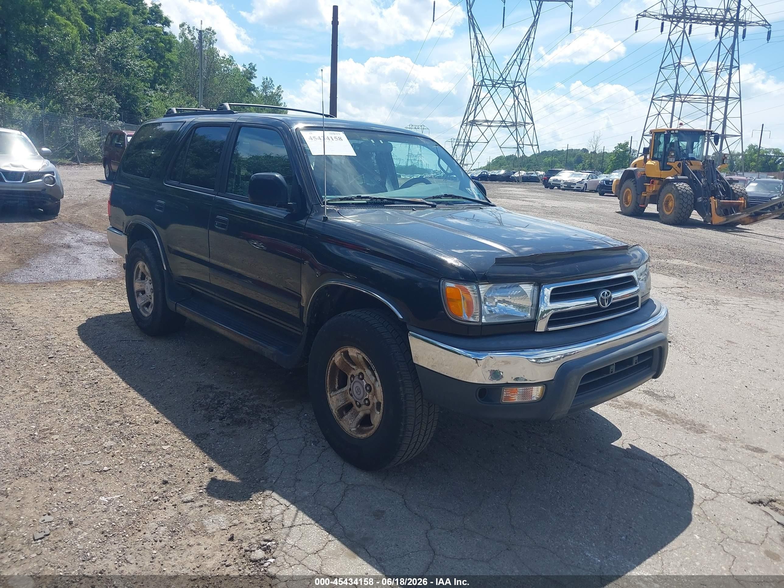 2000 Toyota 4runner Sr5 V6 Black vin: JT3HN86R0Y0296596