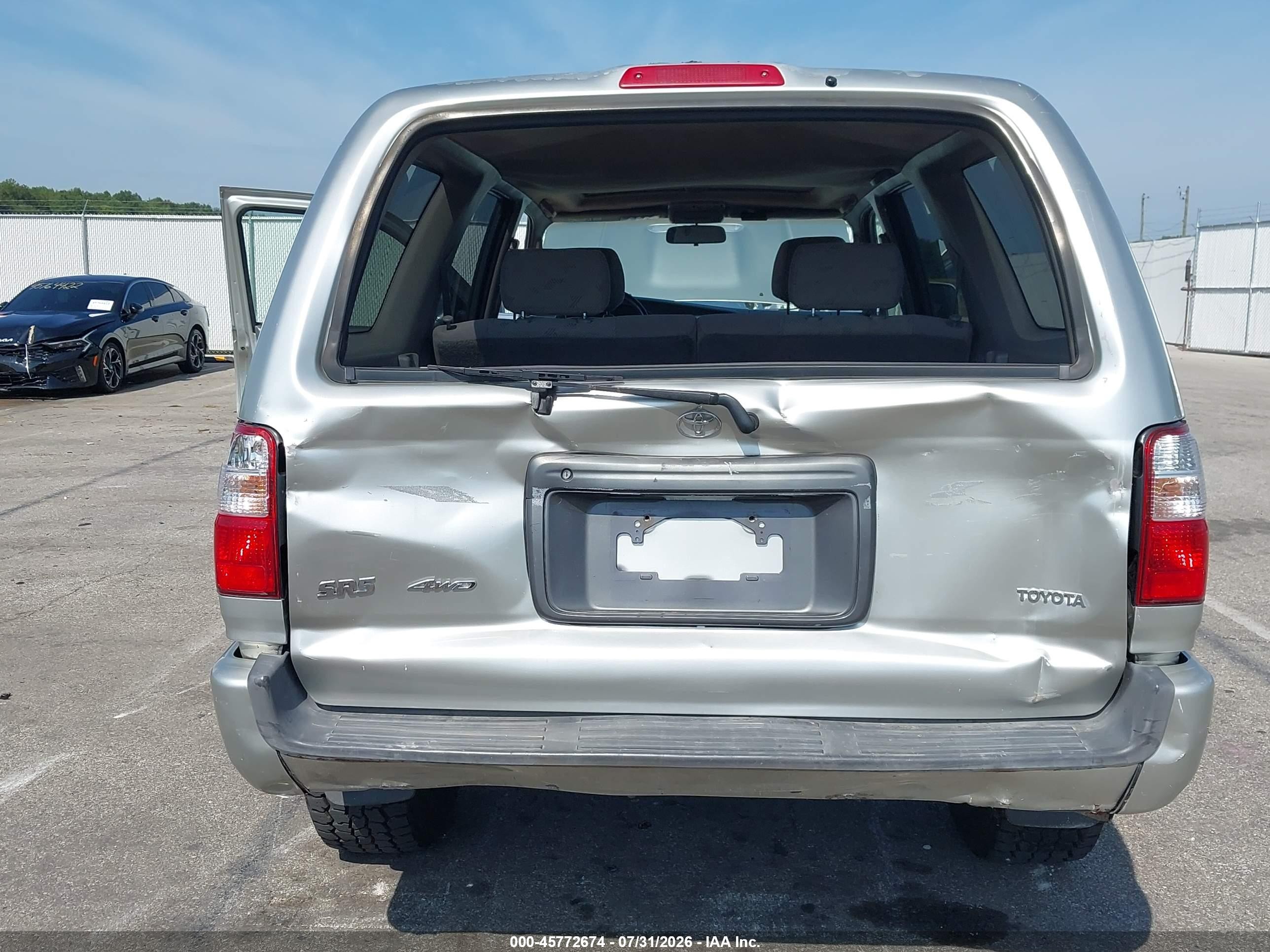 2001 Toyota 4runner Sr5 V6 Silver vin: JT3HN86R110350882