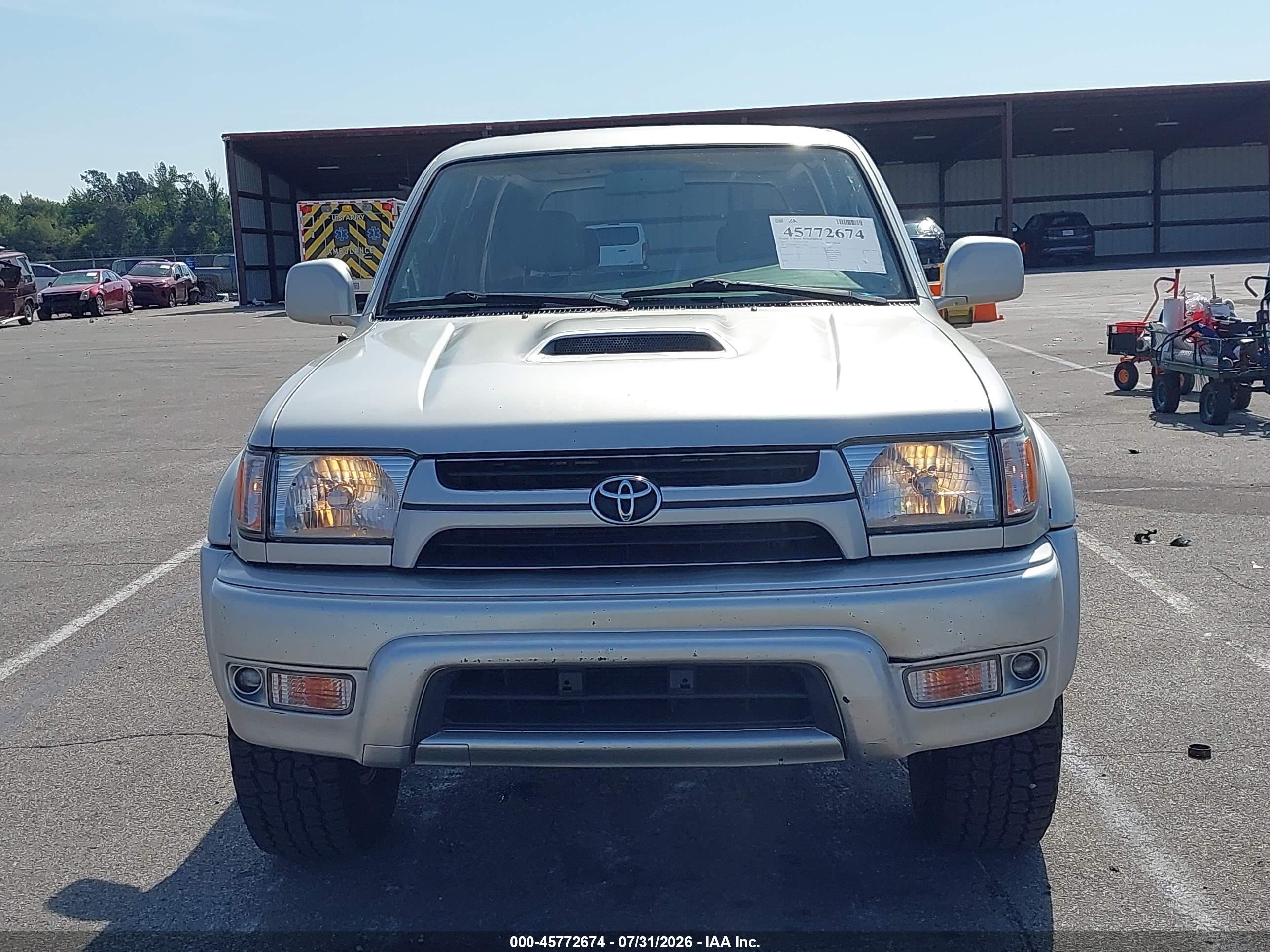 2001 Toyota 4runner Sr5 V6 Silver vin: JT3HN86R110350882