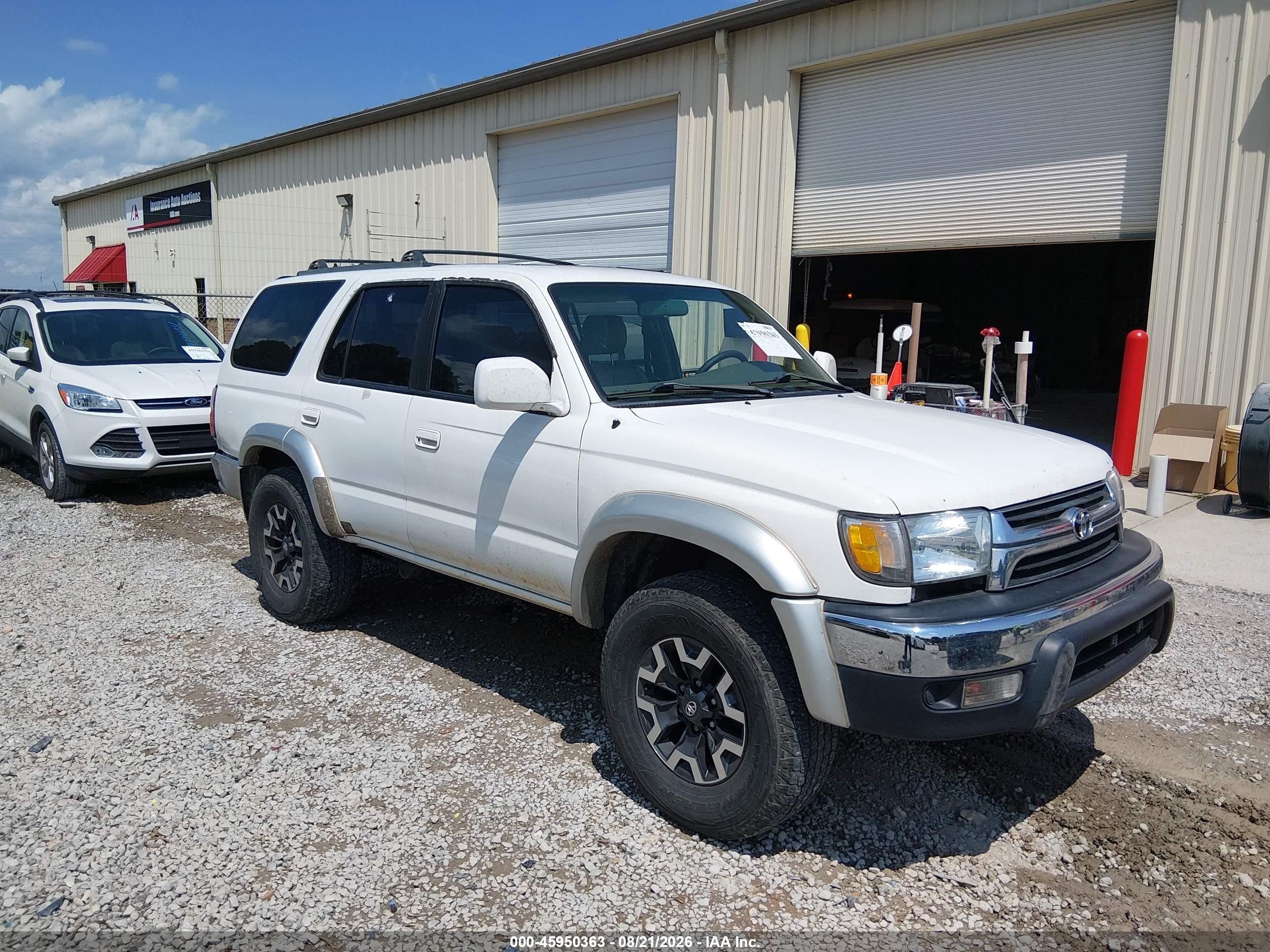 2002 Toyota 4runner Sr5 V6 White vin: JT3HN86R129065239