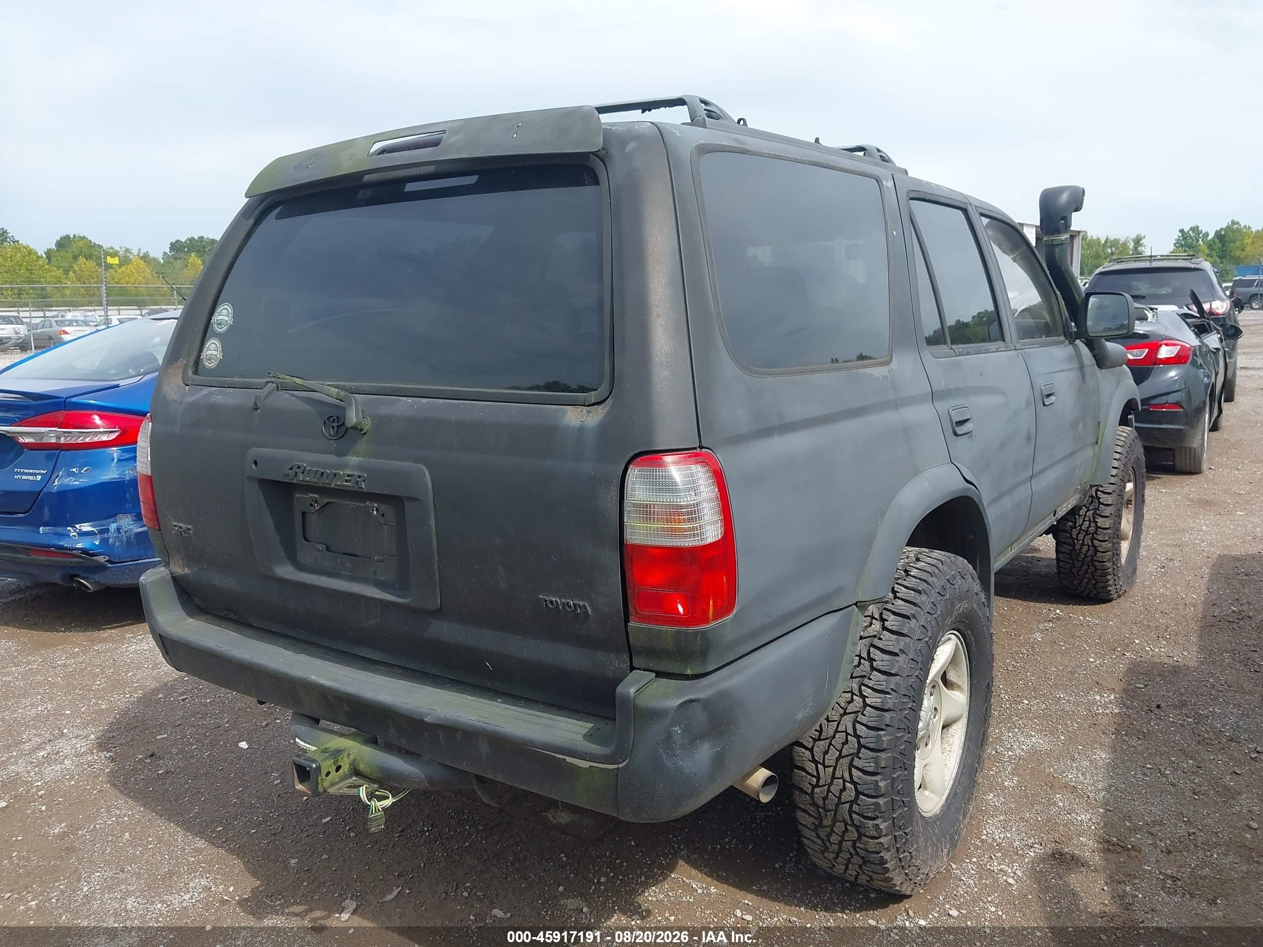 1998 Toyota 4runner Sr5 V6 Gray vin: JT3HN86R1W0157753