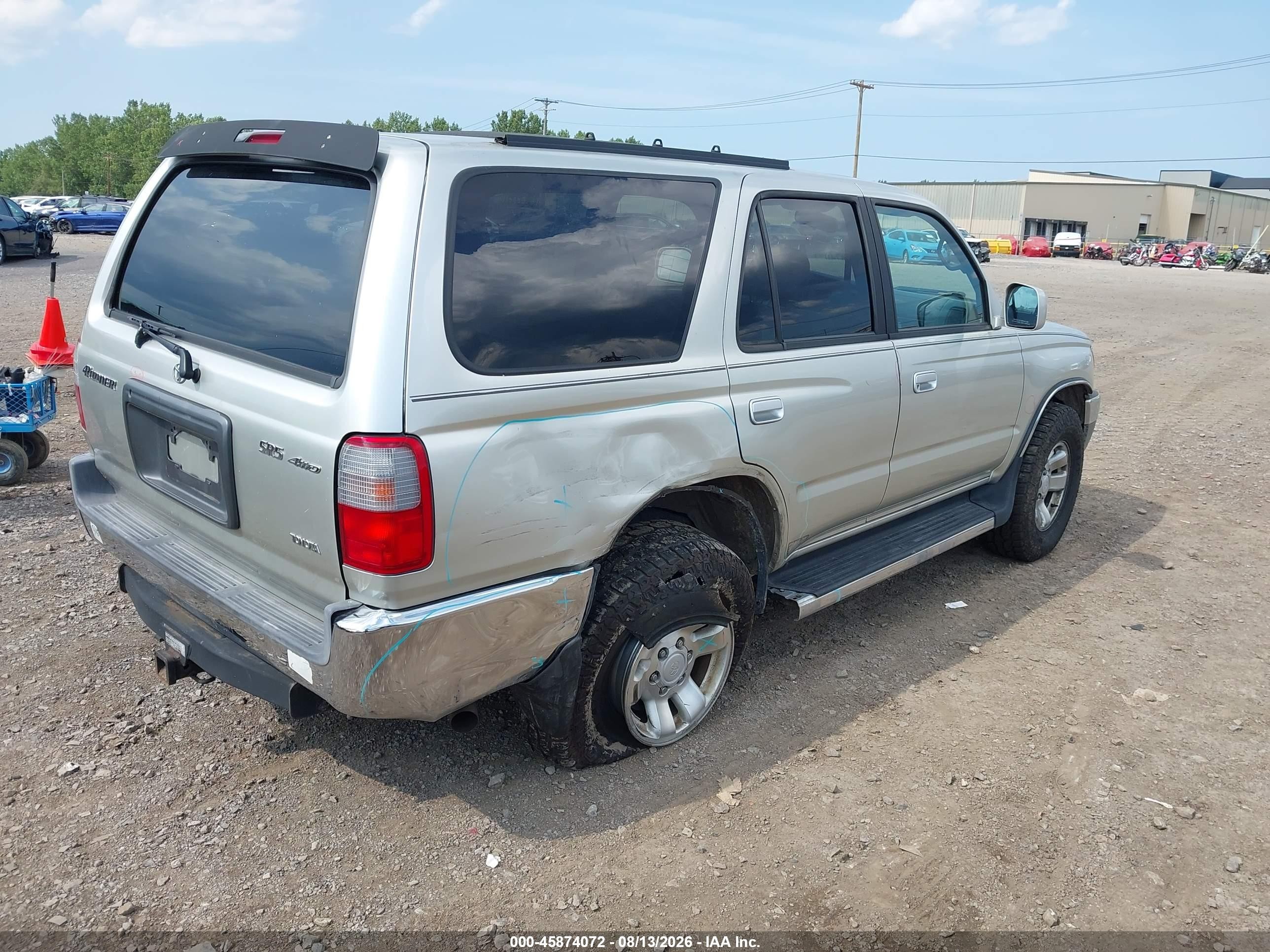 2000 Toyota 4runner Sr5 V6 Silver vin: JT3HN86R1Y0287003
