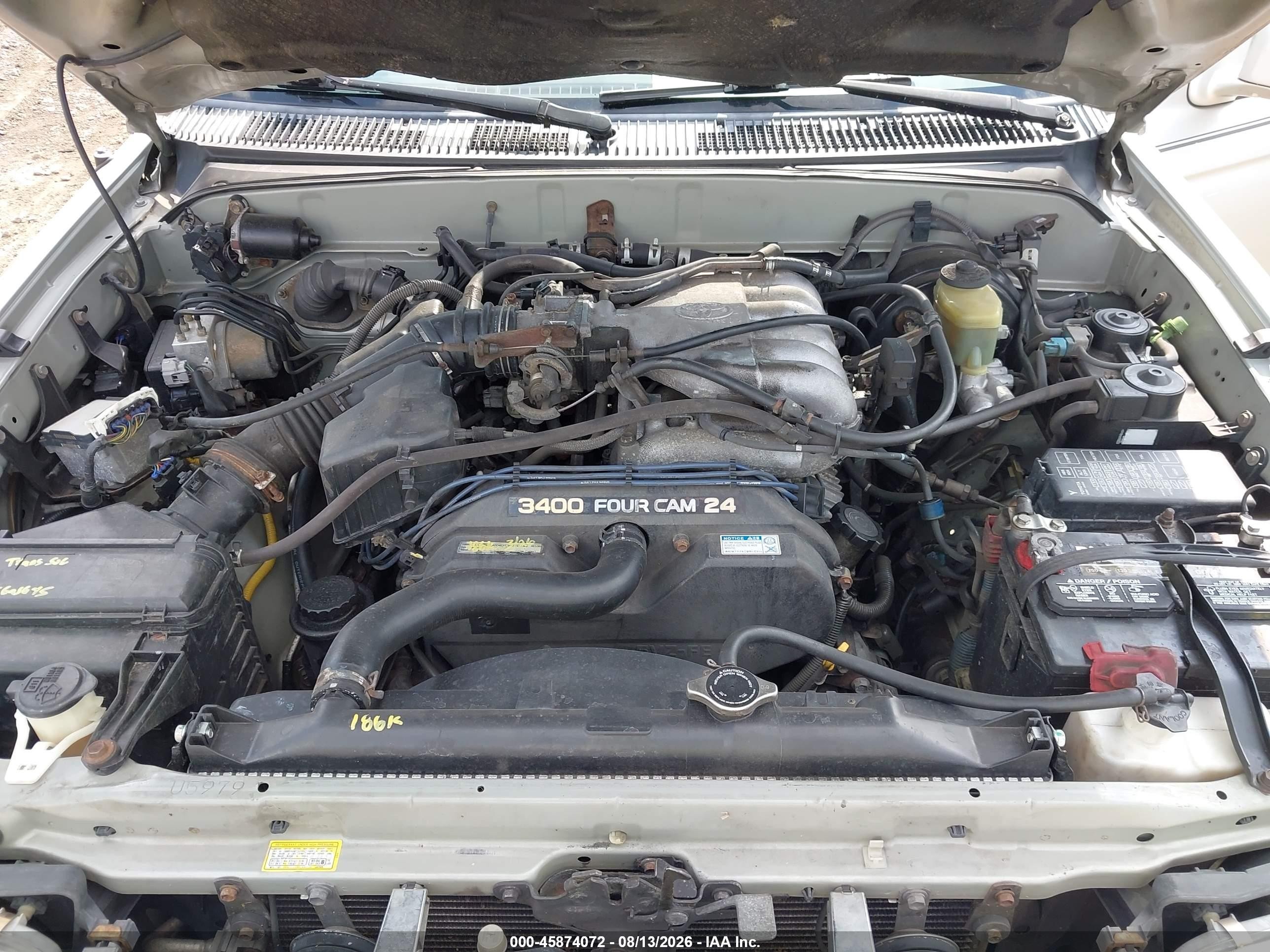 2000 Toyota 4runner Sr5 V6 Silver vin: JT3HN86R1Y0287003