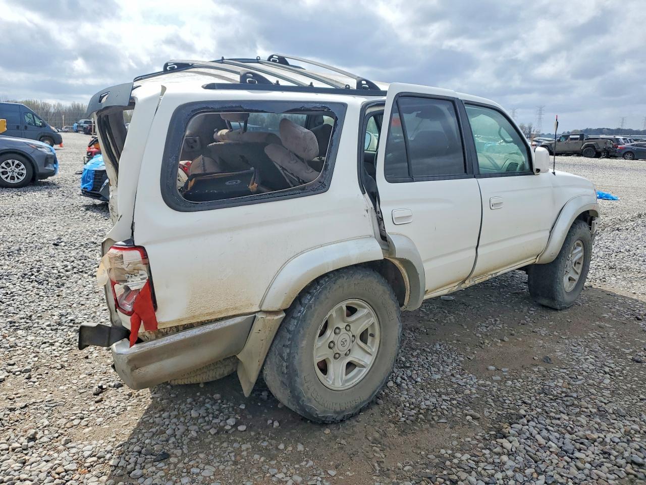 2001 Toyota 4runner White vin: JT3HN86R210348882