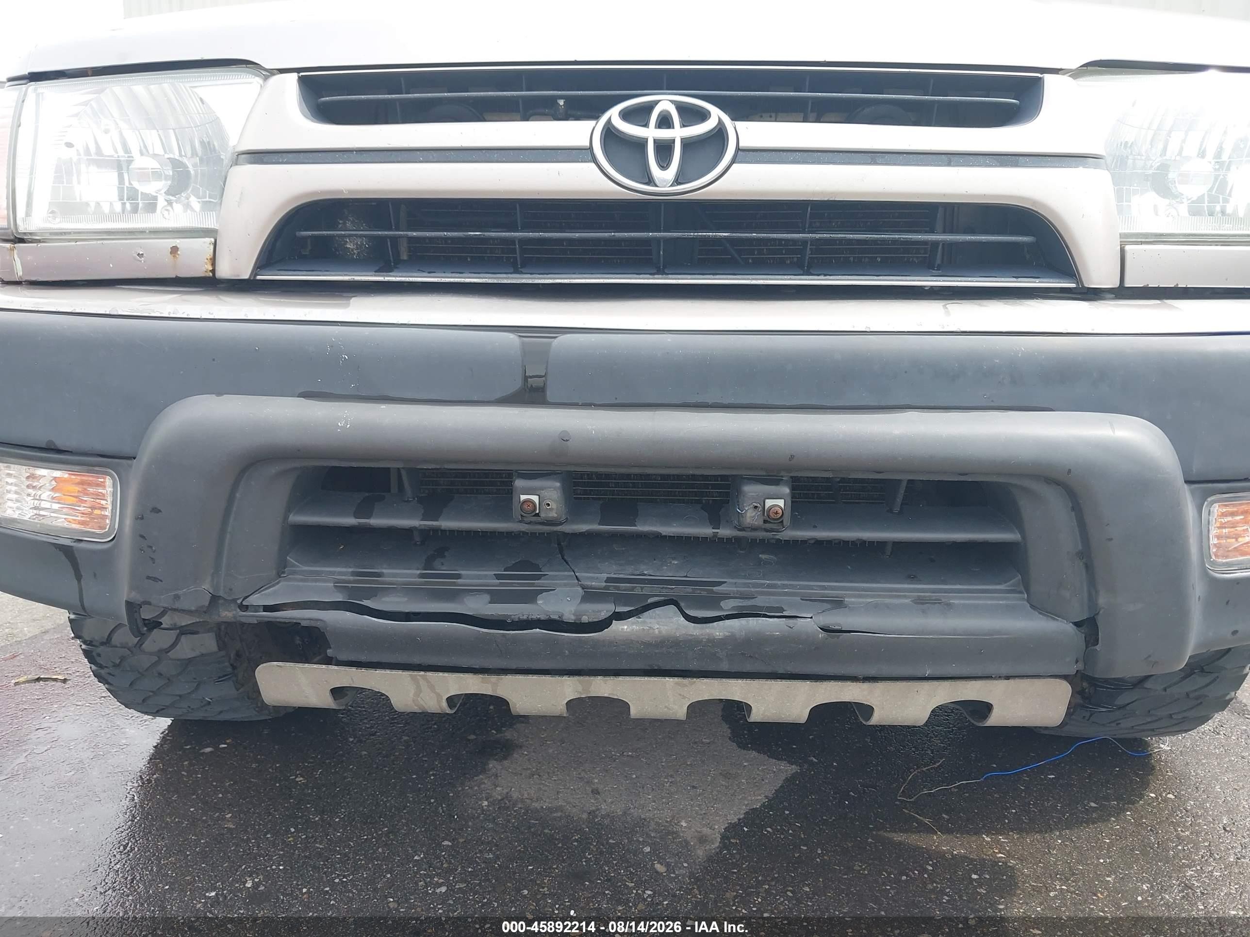 2002 Toyota 4runner Sr5 V6 Gray vin: JT3HN86R220367448