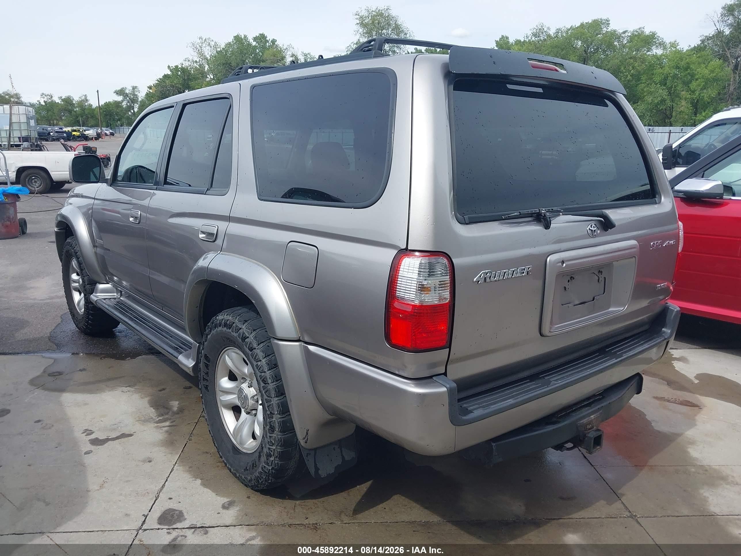 2002 Toyota 4runner Sr5 V6 Gray vin: JT3HN86R220367448