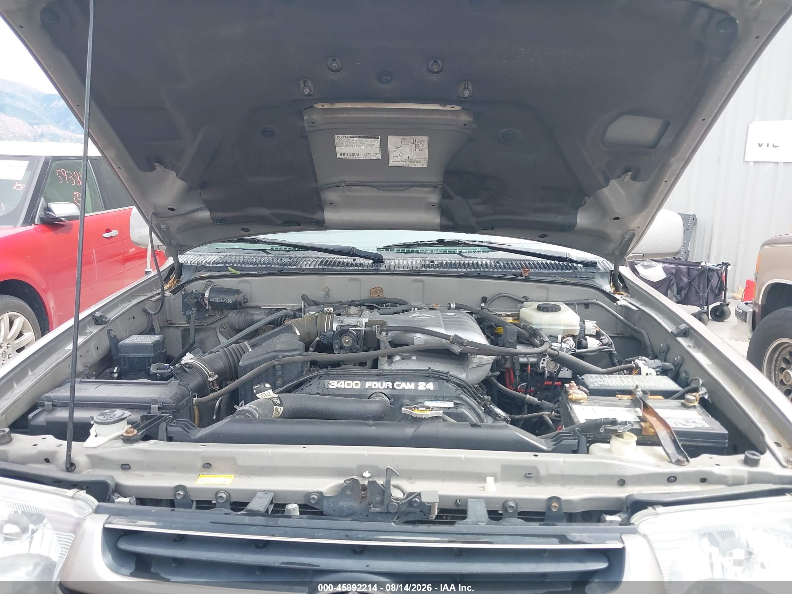 2002 Toyota 4runner Sr5 V6 Gray vin: JT3HN86R220367448