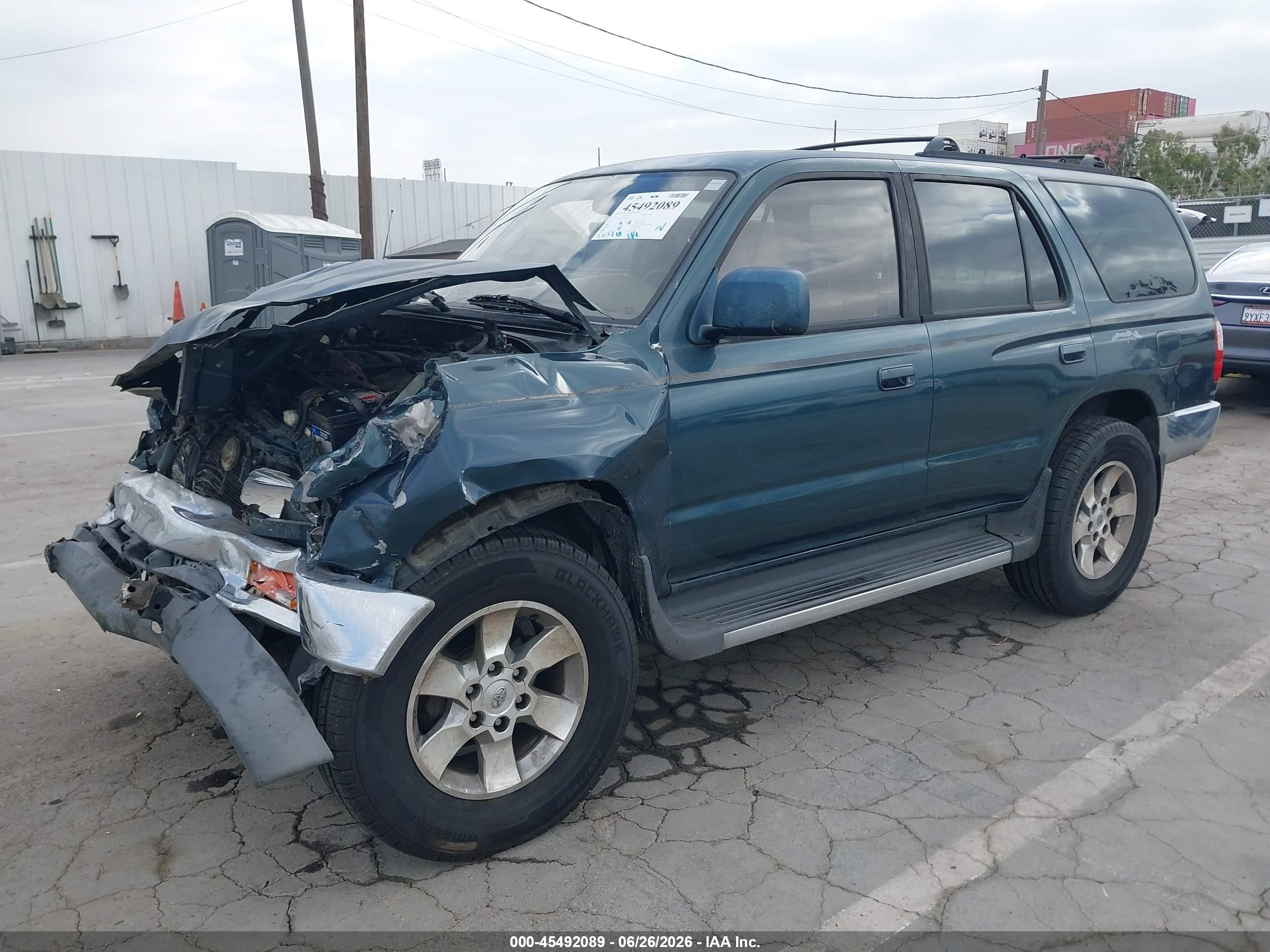 1997 Toyota 4runner Sr5 V6 Green vin: JT3HN86R2V0069650