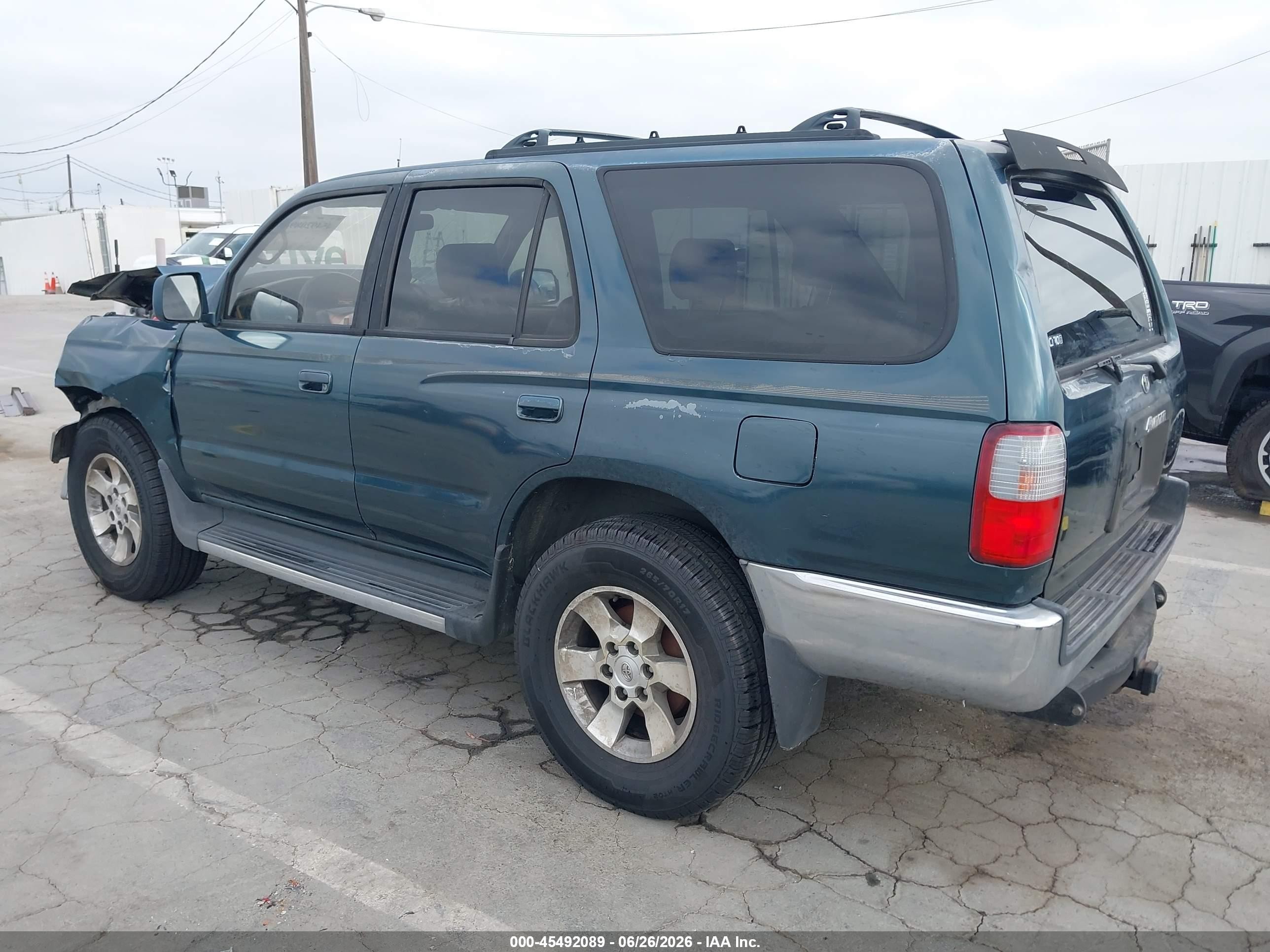 1997 Toyota 4runner Sr5 V6 Green vin: JT3HN86R2V0069650