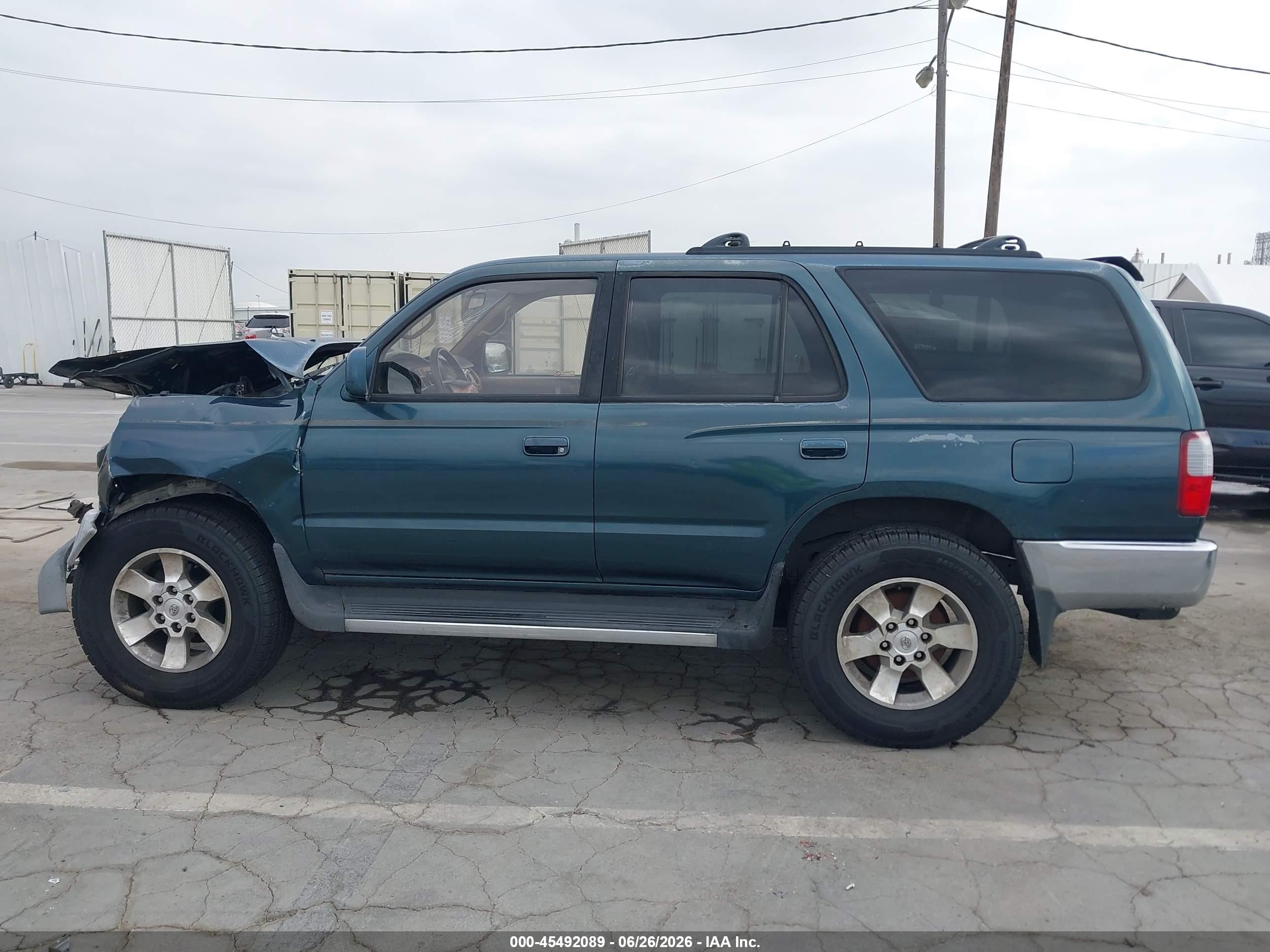 1997 Toyota 4runner Sr5 V6 Green vin: JT3HN86R2V0069650