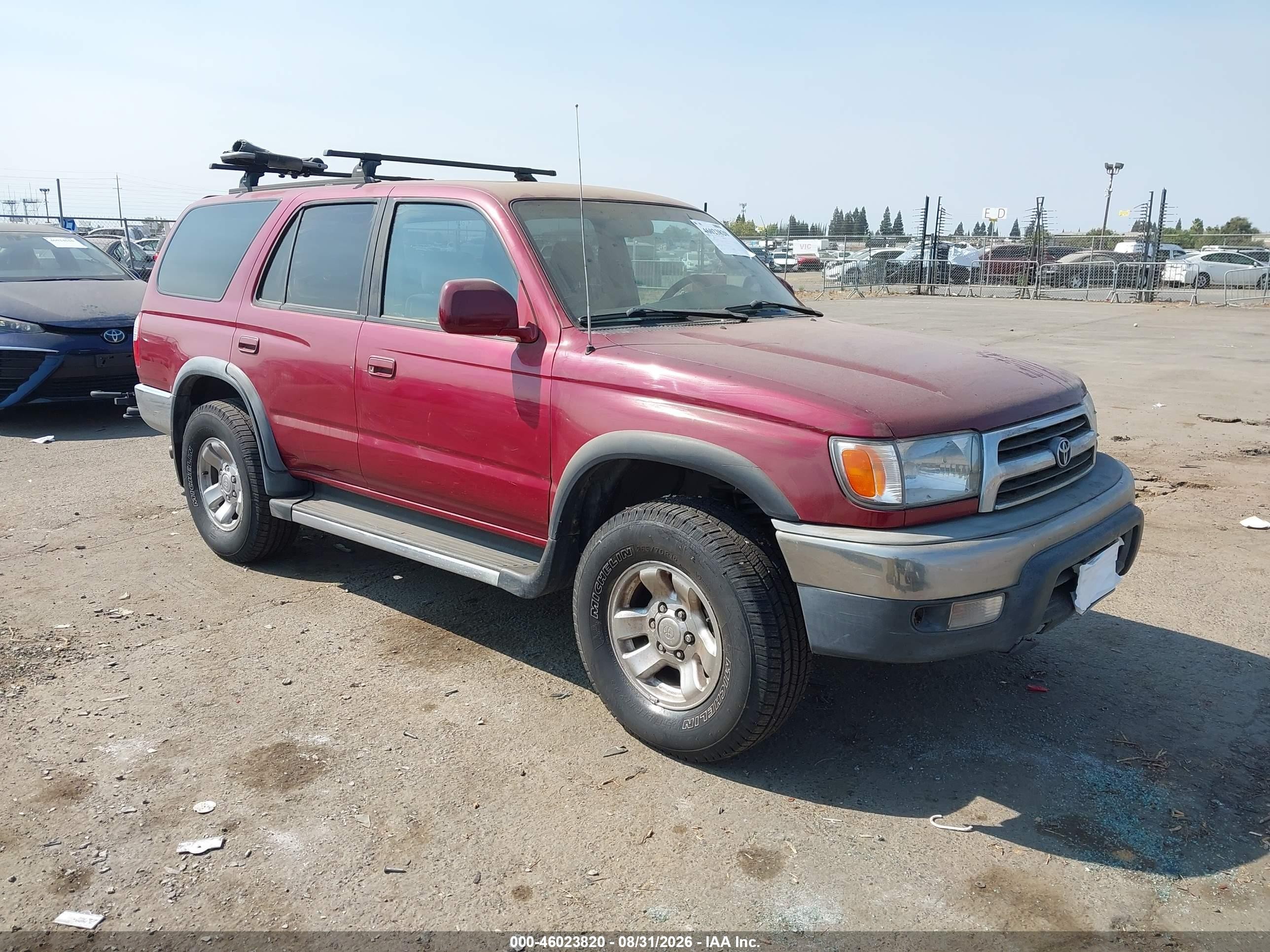 2000 Toyota 4runner Sr5 V6 Burgundy vin: JT3HN86R2Y0267309